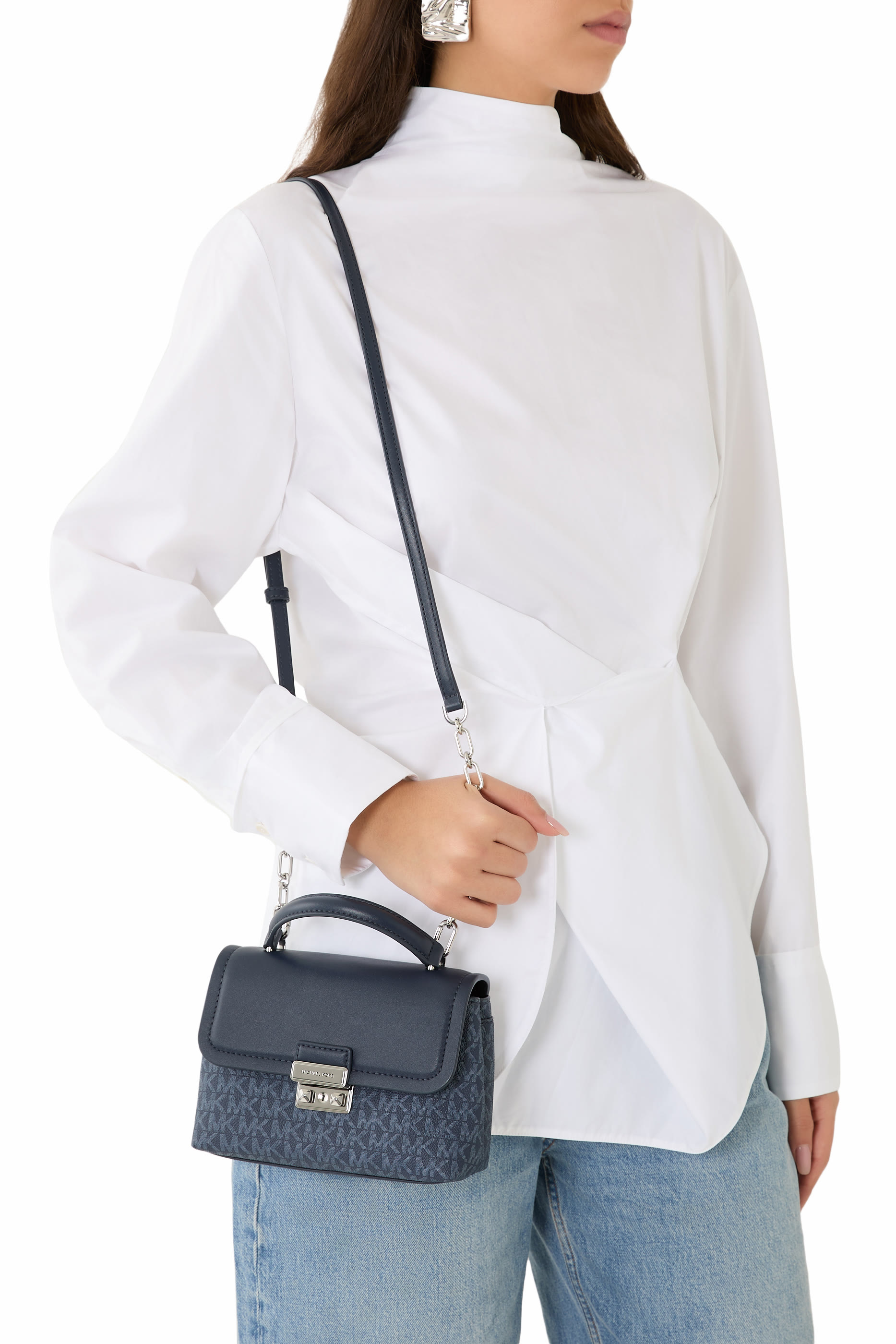 Tribeca Extra-Small Signature Logo Satchel Bag