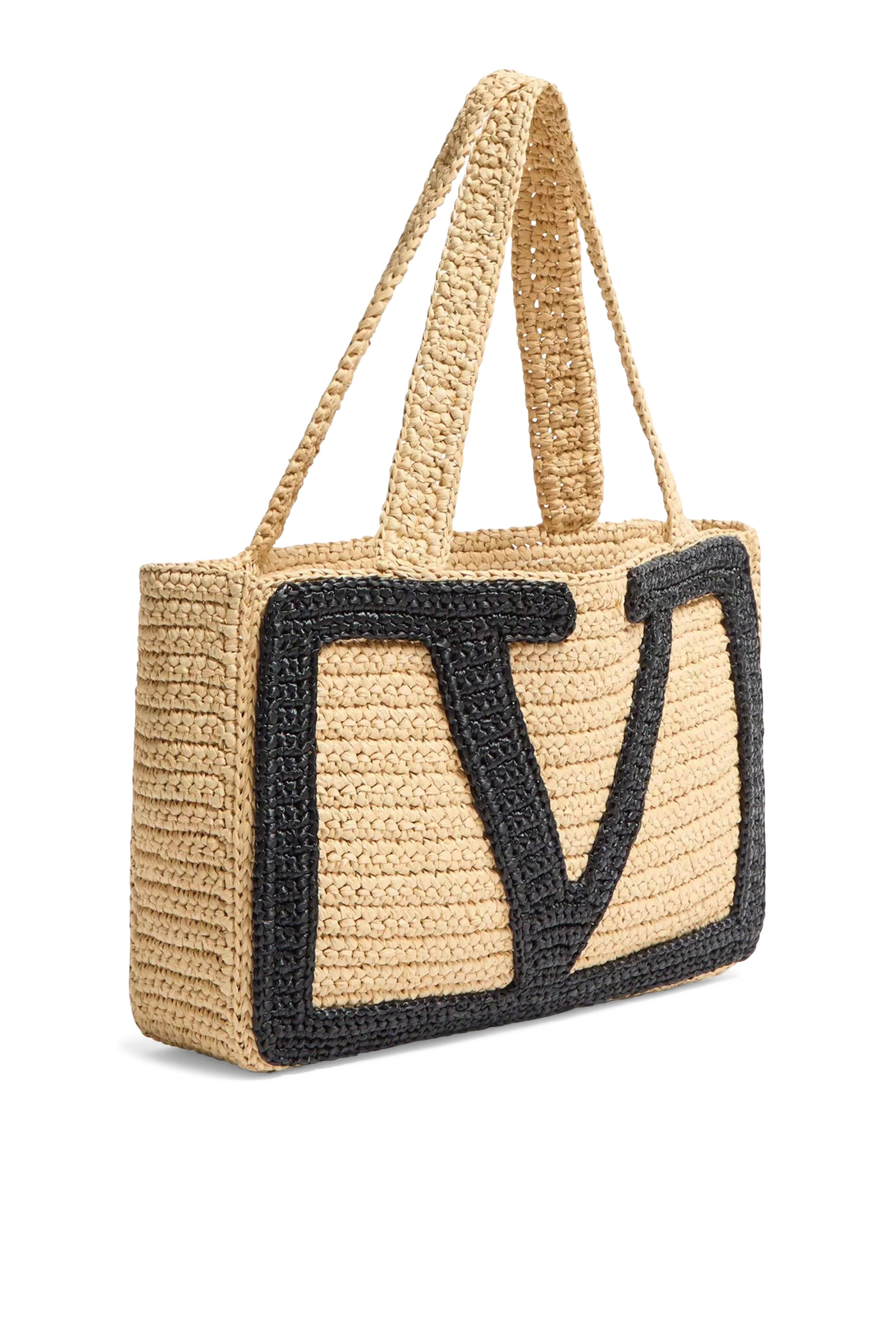 Viva Superstar Medium Shopping Bag in Raffia 