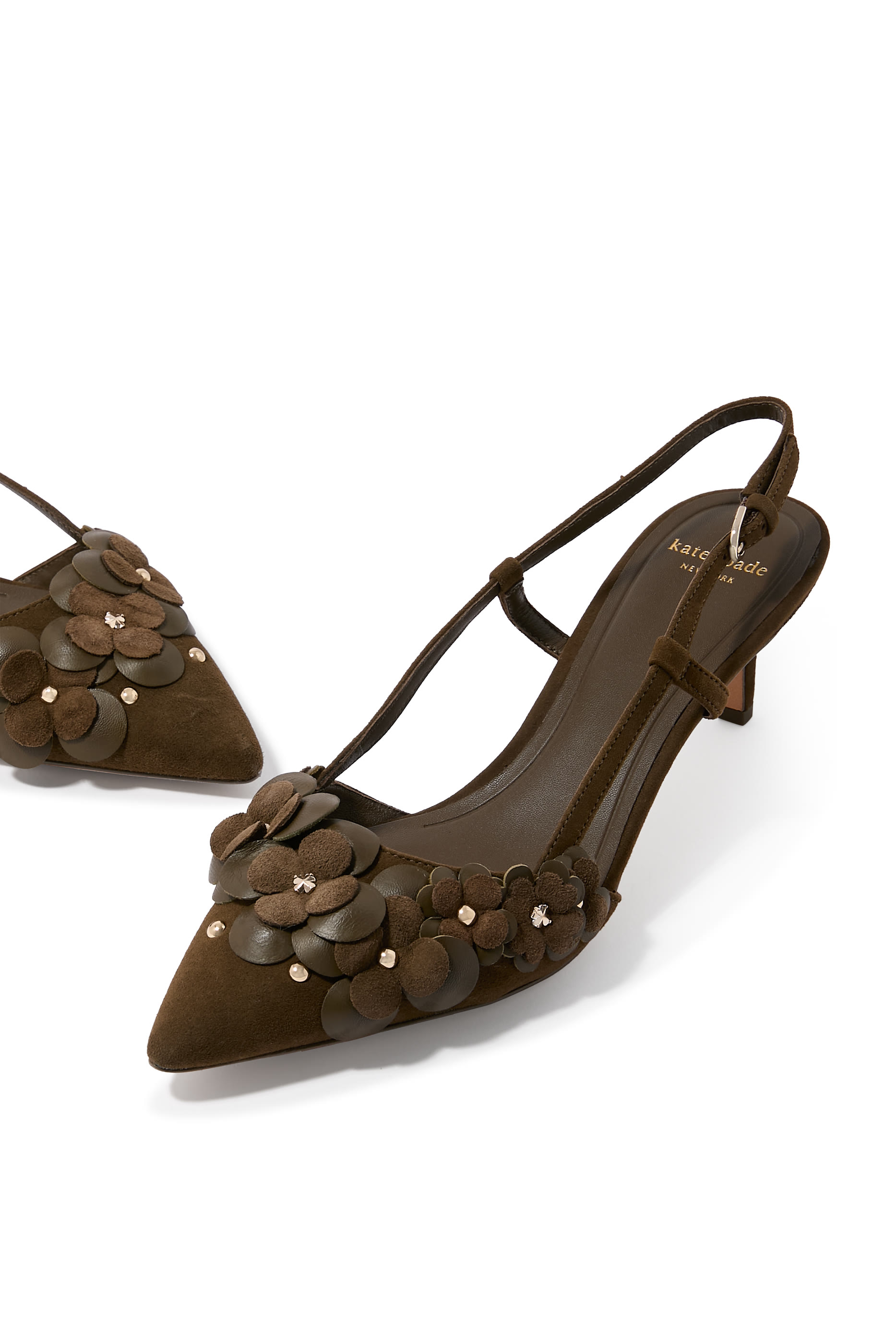 Spade Flower 60 Garden Slingback Pumps