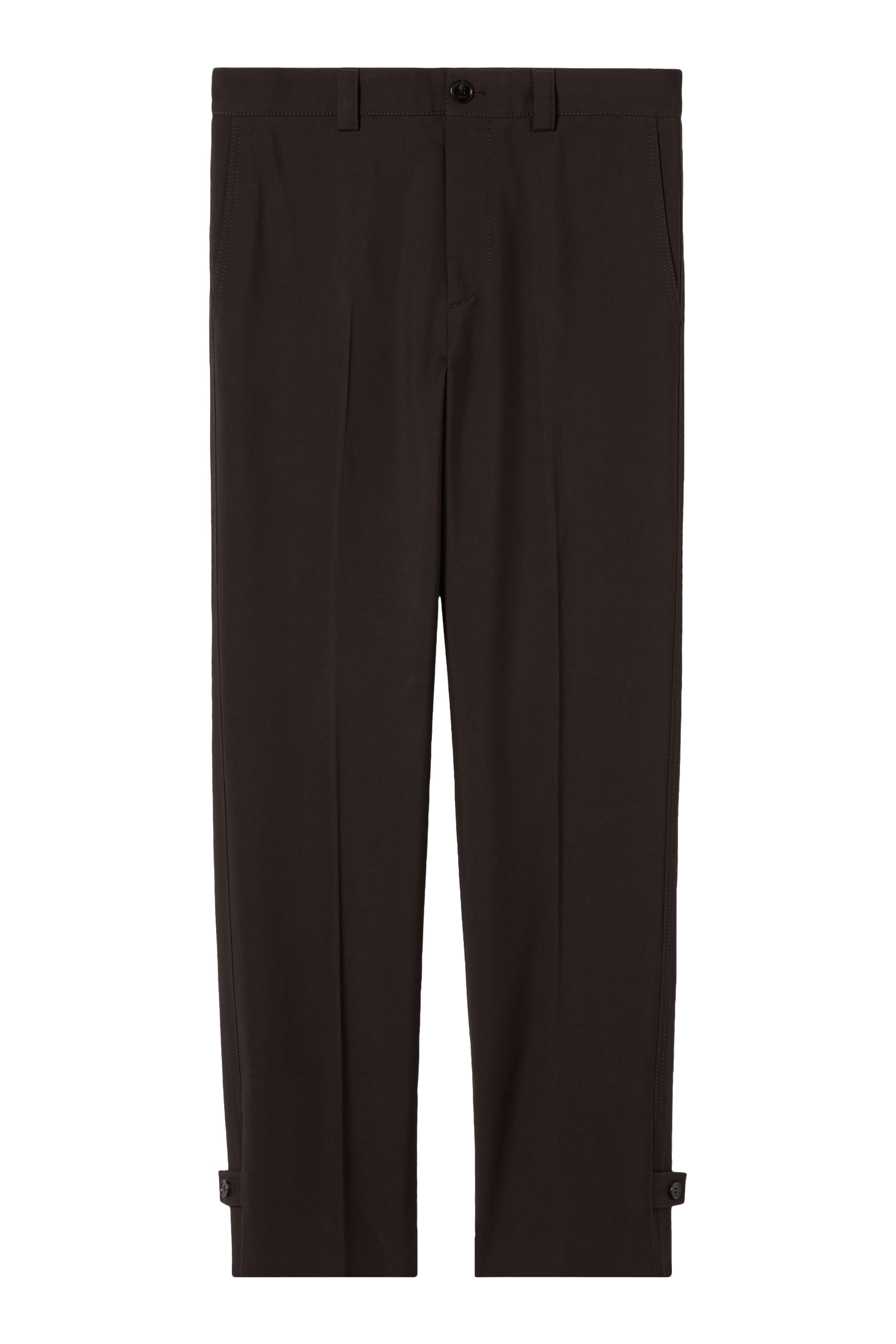 Logo Wool Gabardine Pants