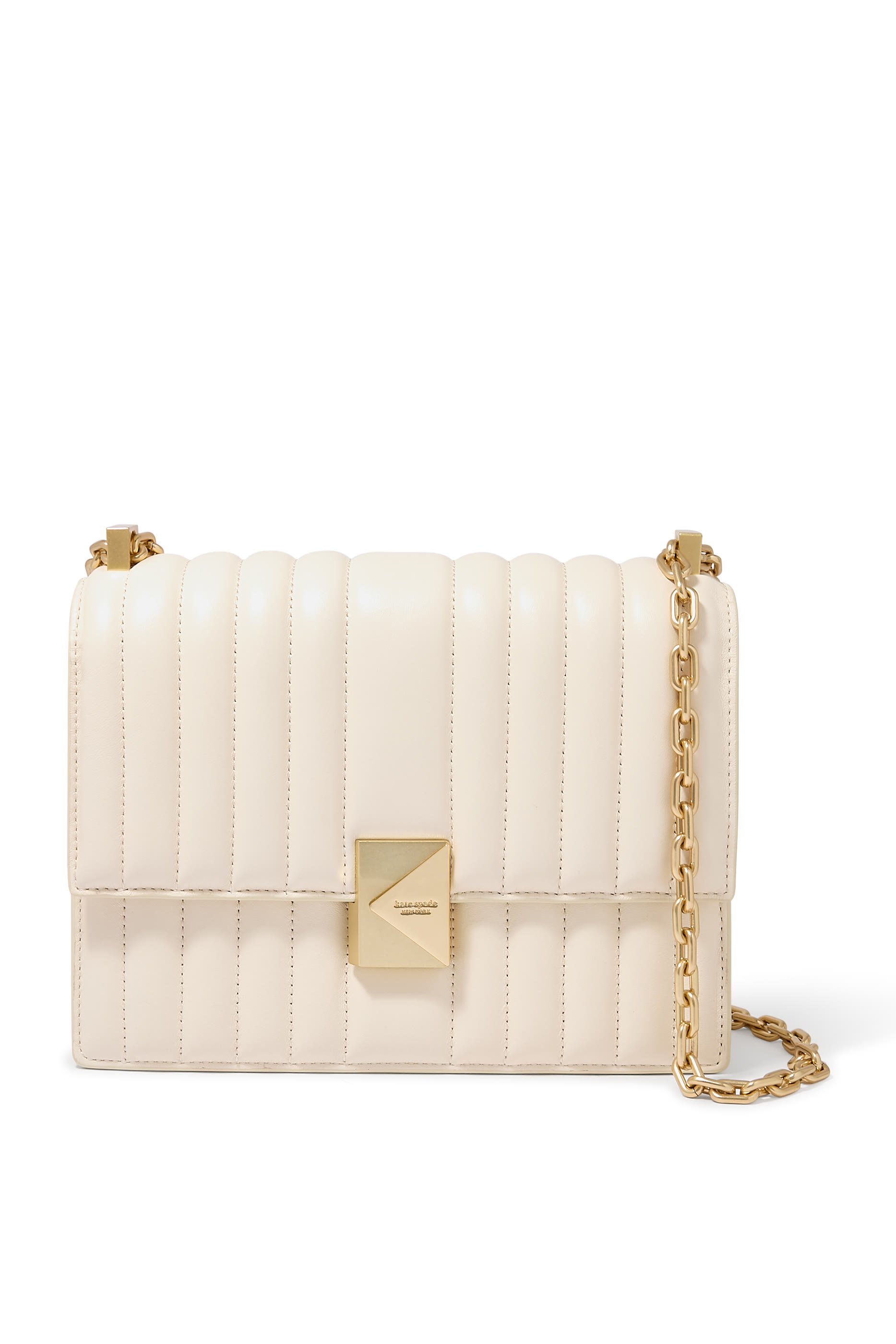 Deco Quilted Chain Shoulder Bag
