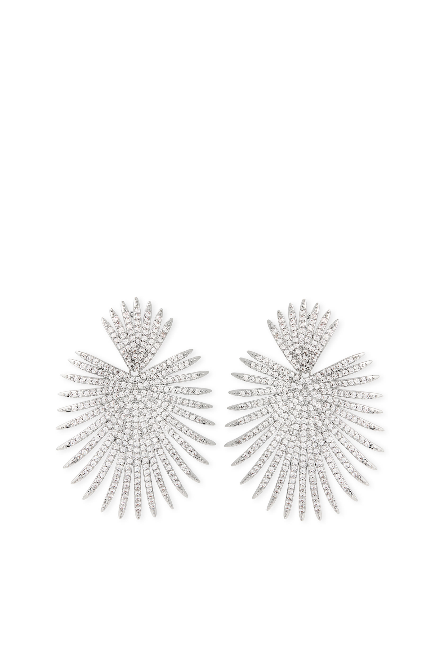 Throne Pav&eacute; Earrings