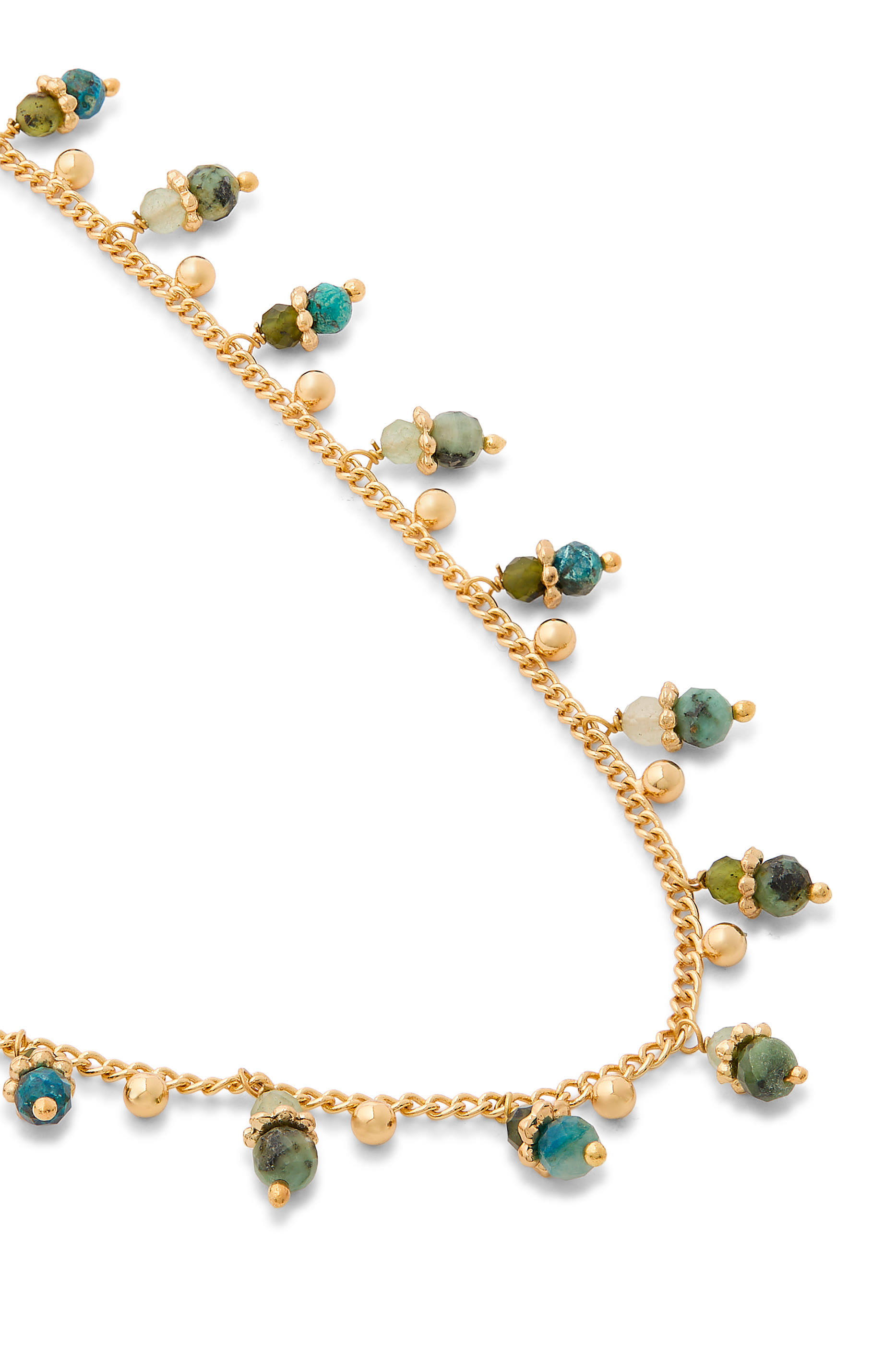 Tangerine Necklace, Gold-Plated Metal