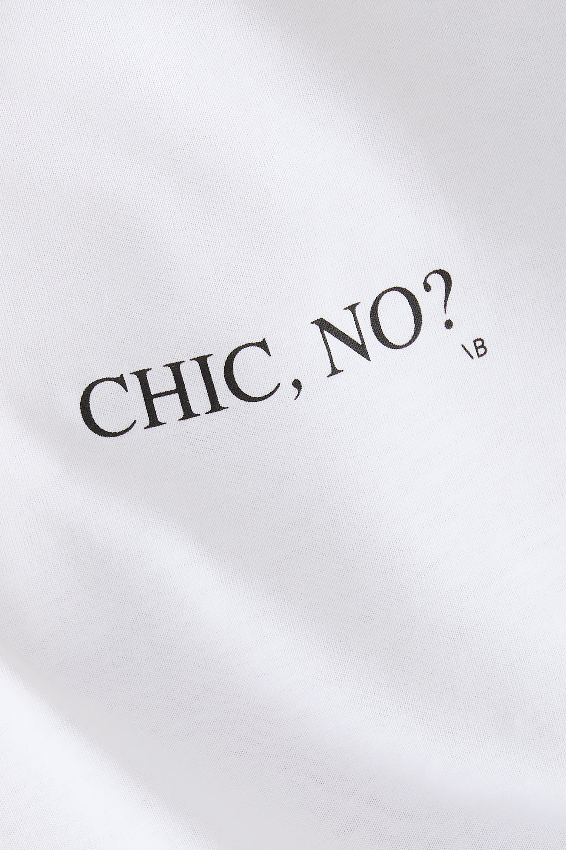 Chic No Printed T-Shirt