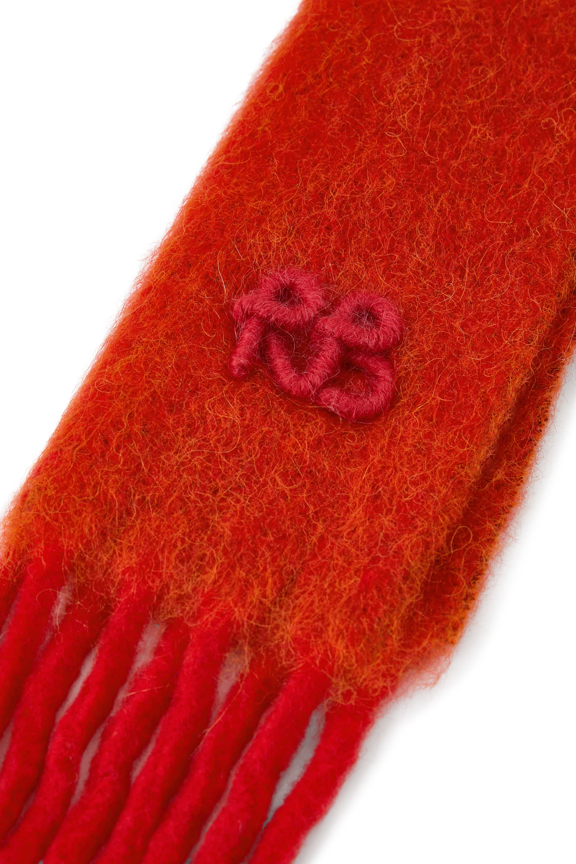 Fringed Alpaca-Blend Scarf Mid 