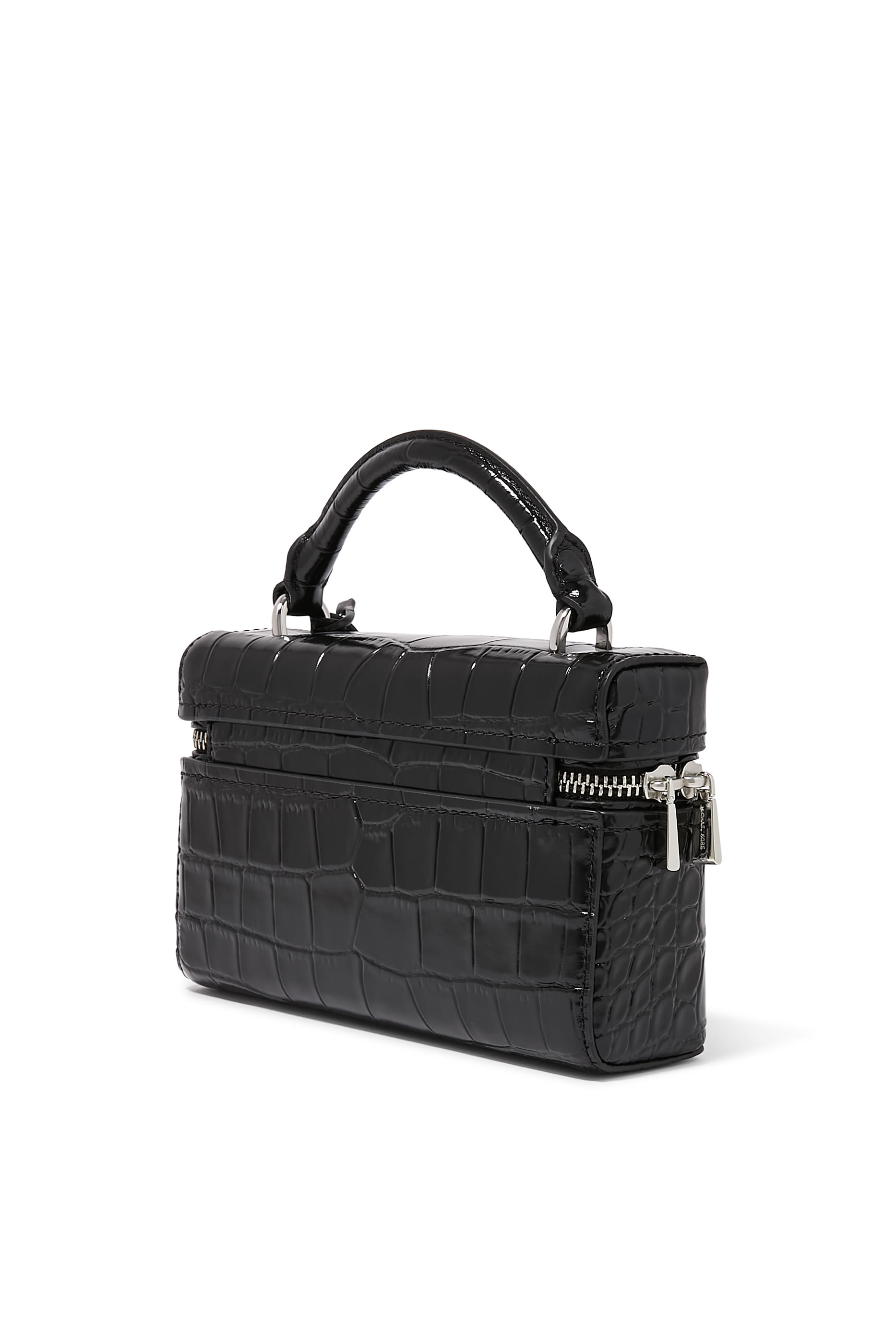  Jana Extra-Small Crocodile Embossed Leather Crossbody Bag