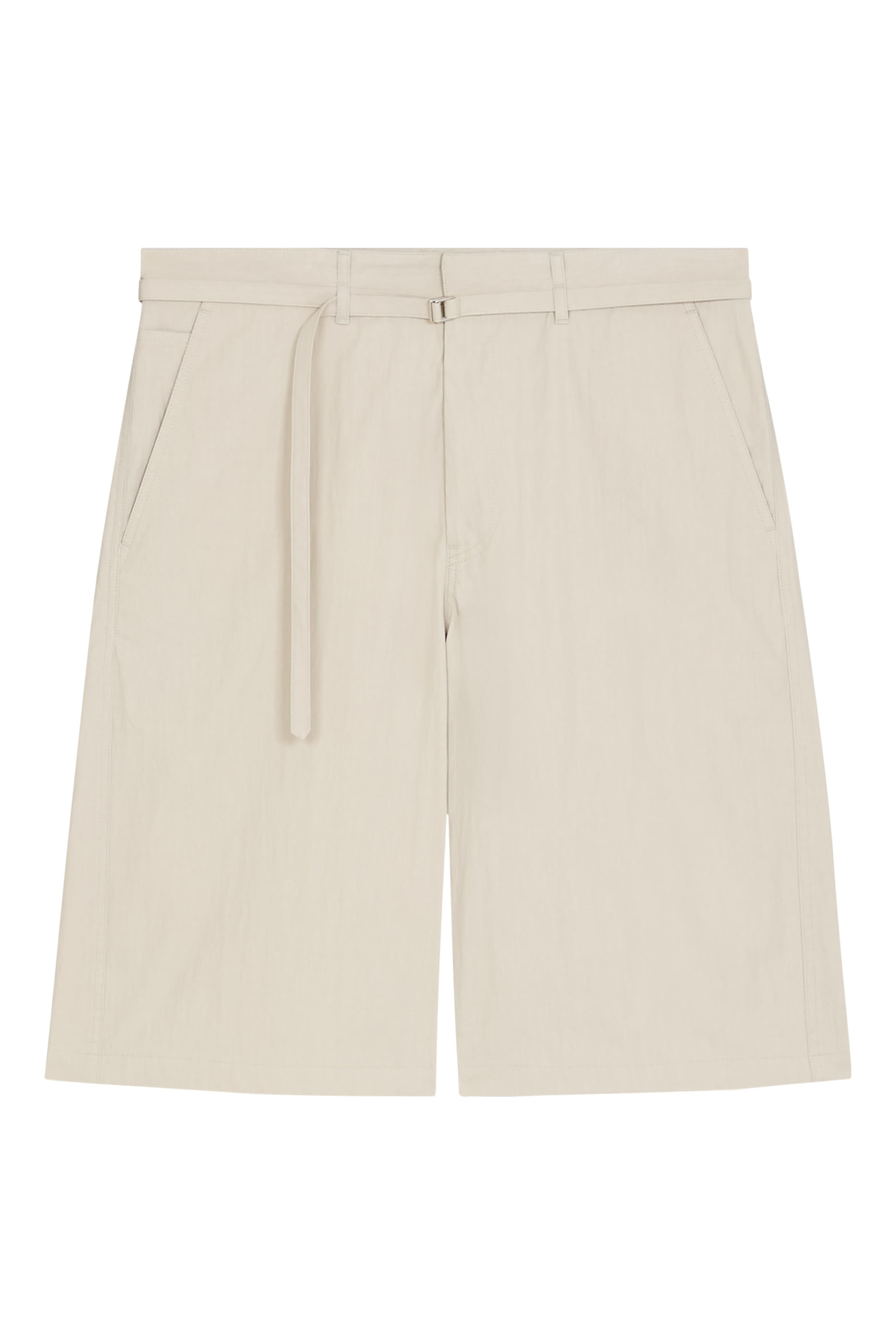 Belted Curved Shorts