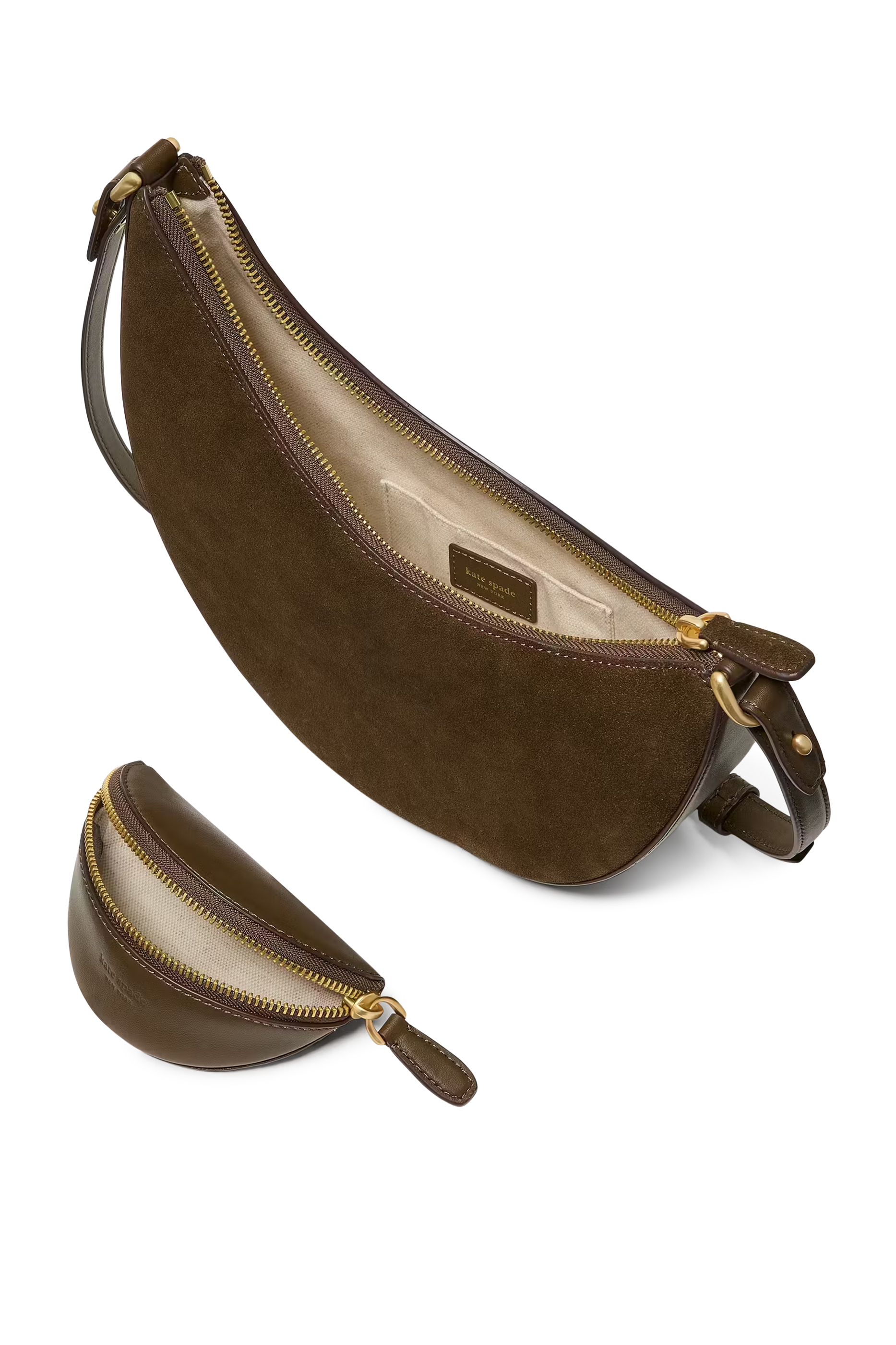 Duo Suede Crossbody Bag