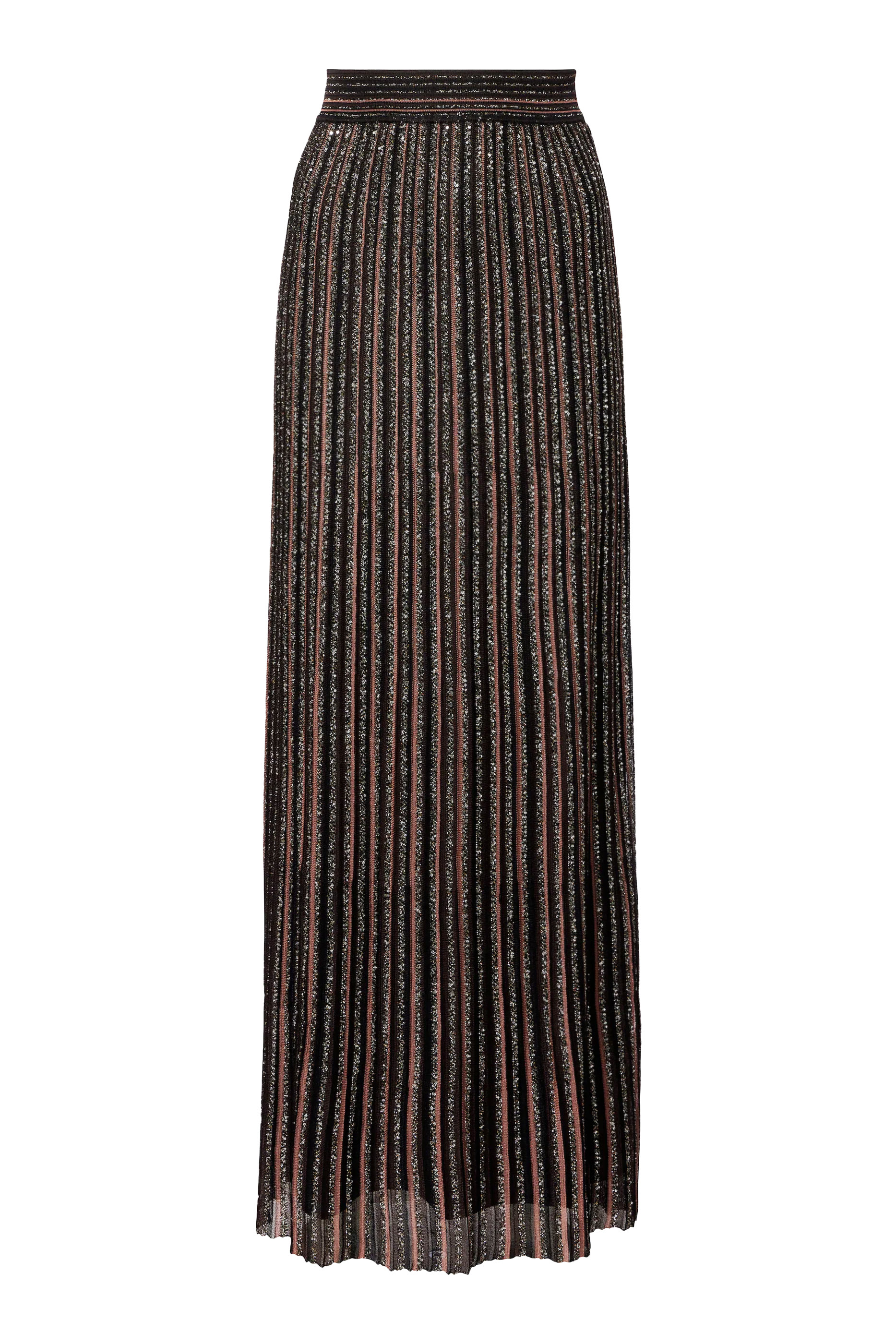 Striped Partial Long Skirt