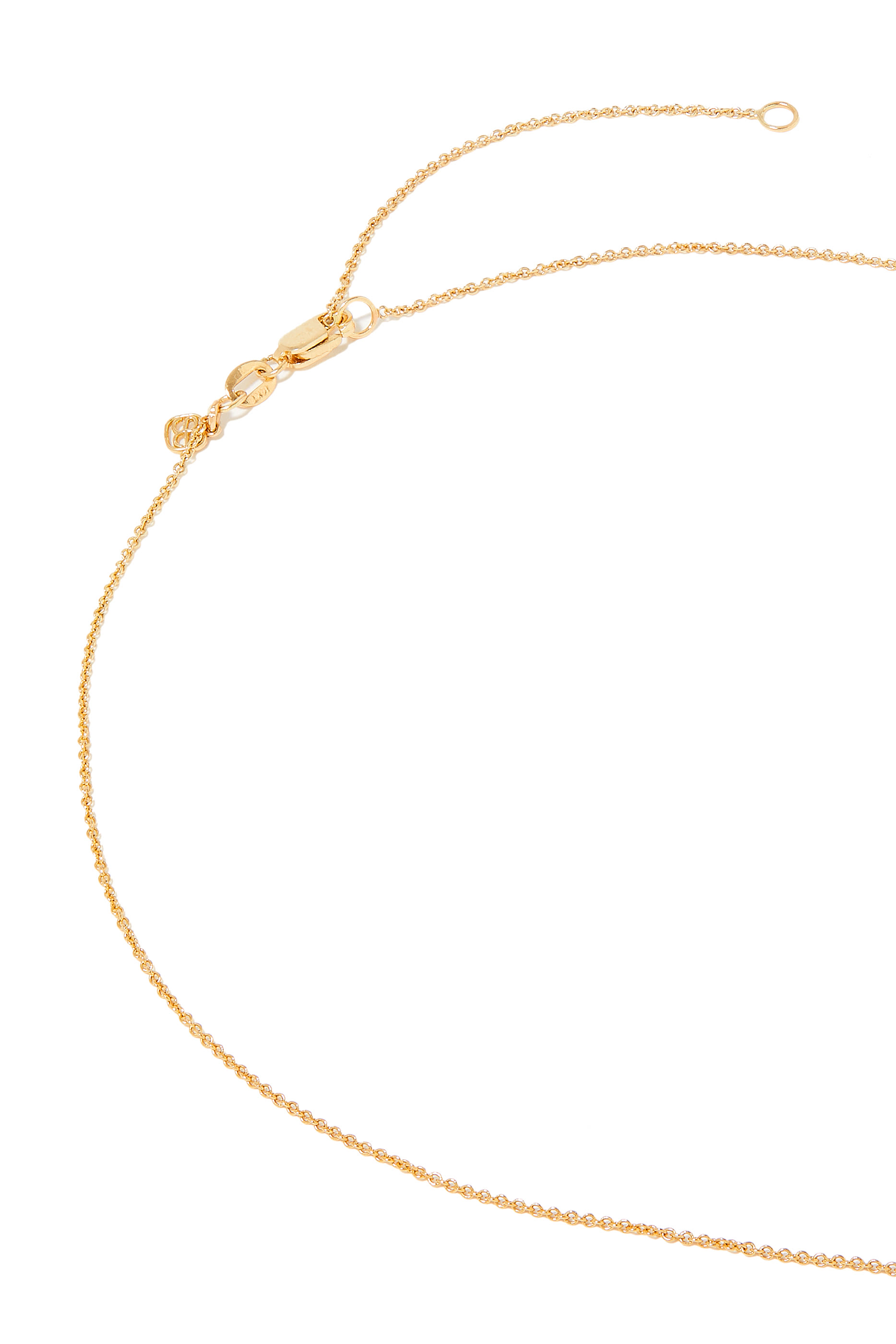 Kids Butterfly Necklace, 14k Yellow Gold & Diamonds