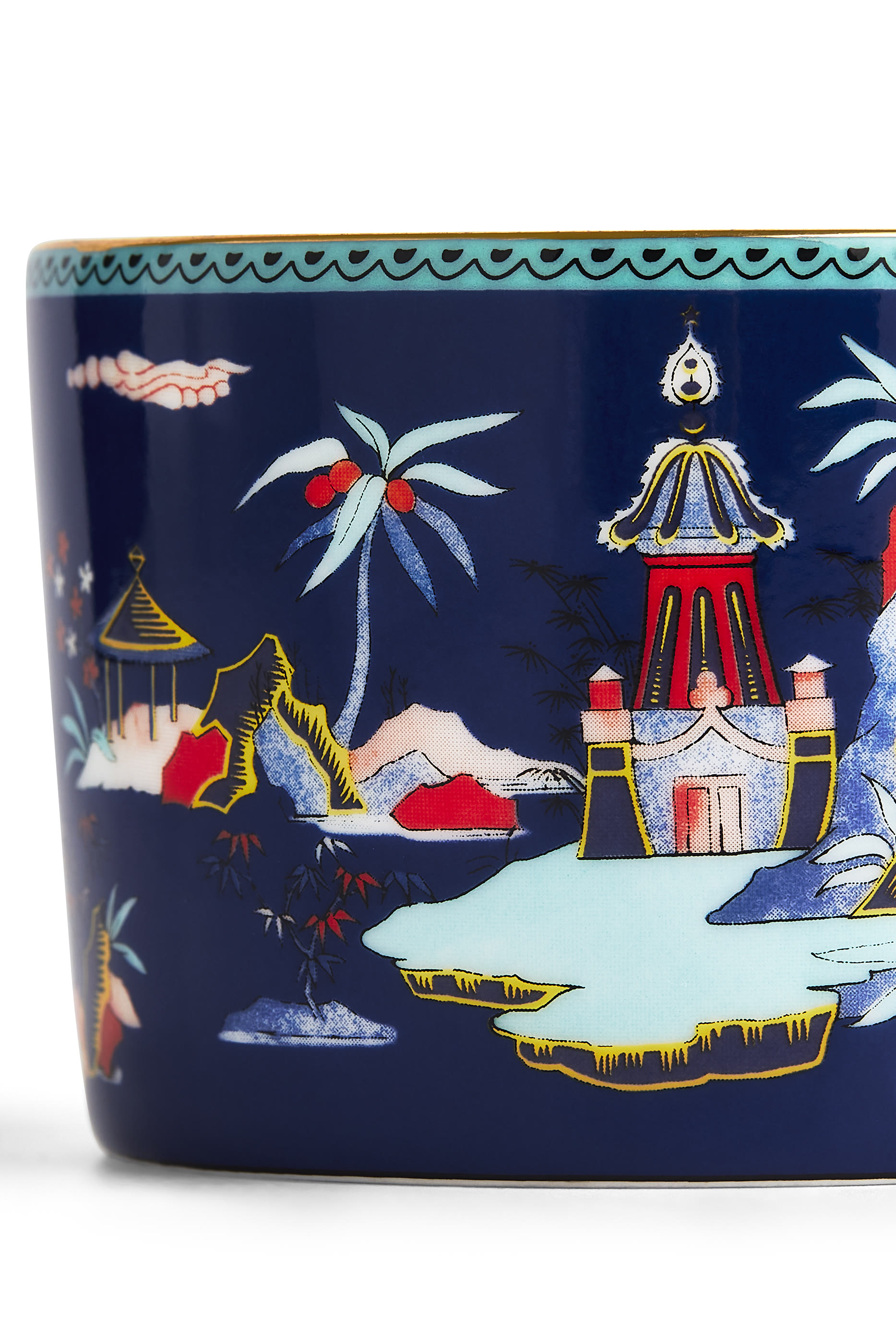 Wonderlust Blue Pagoda Teacup & Saucer