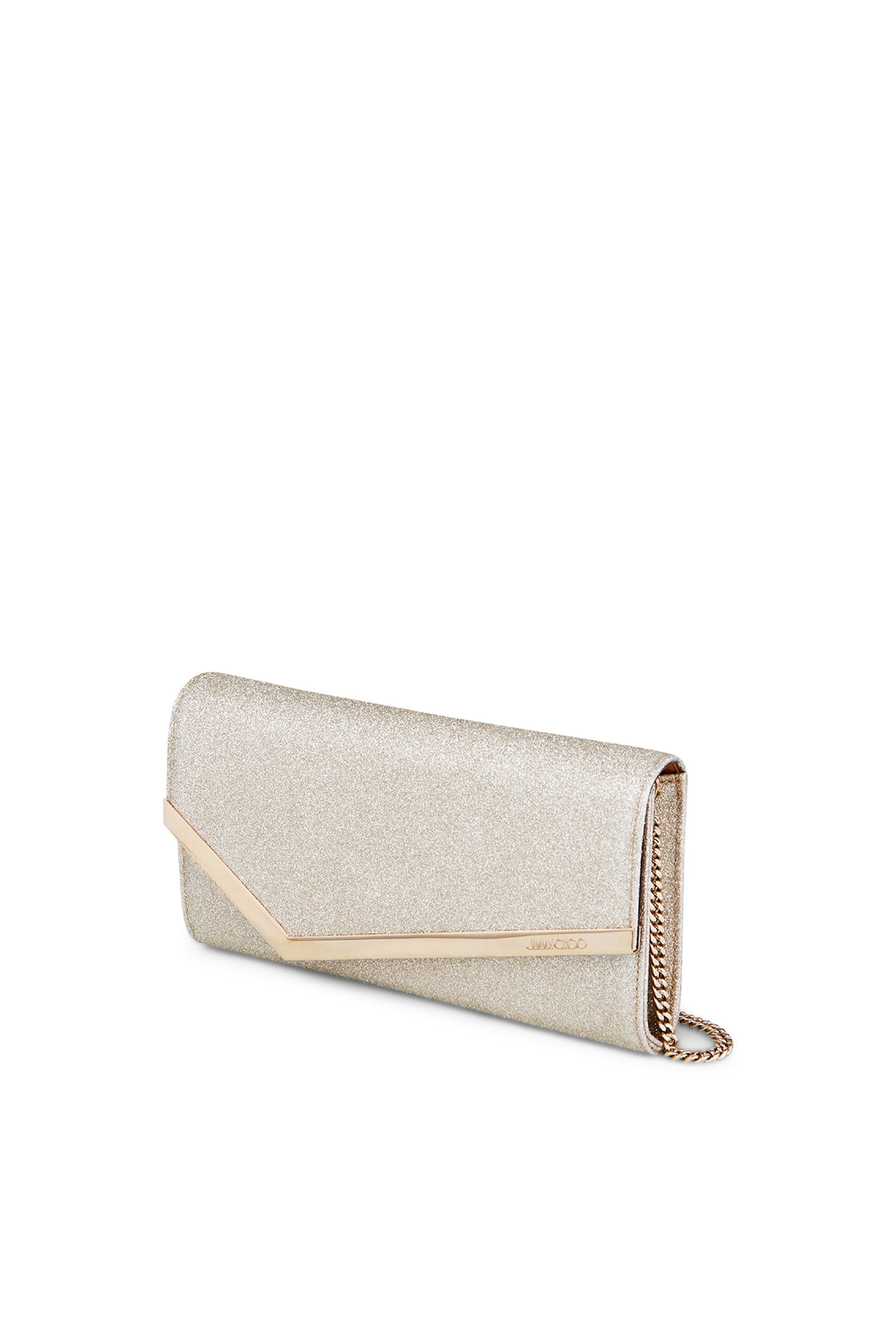 Platinum Ice Dusty Glitter Clutch Bag
