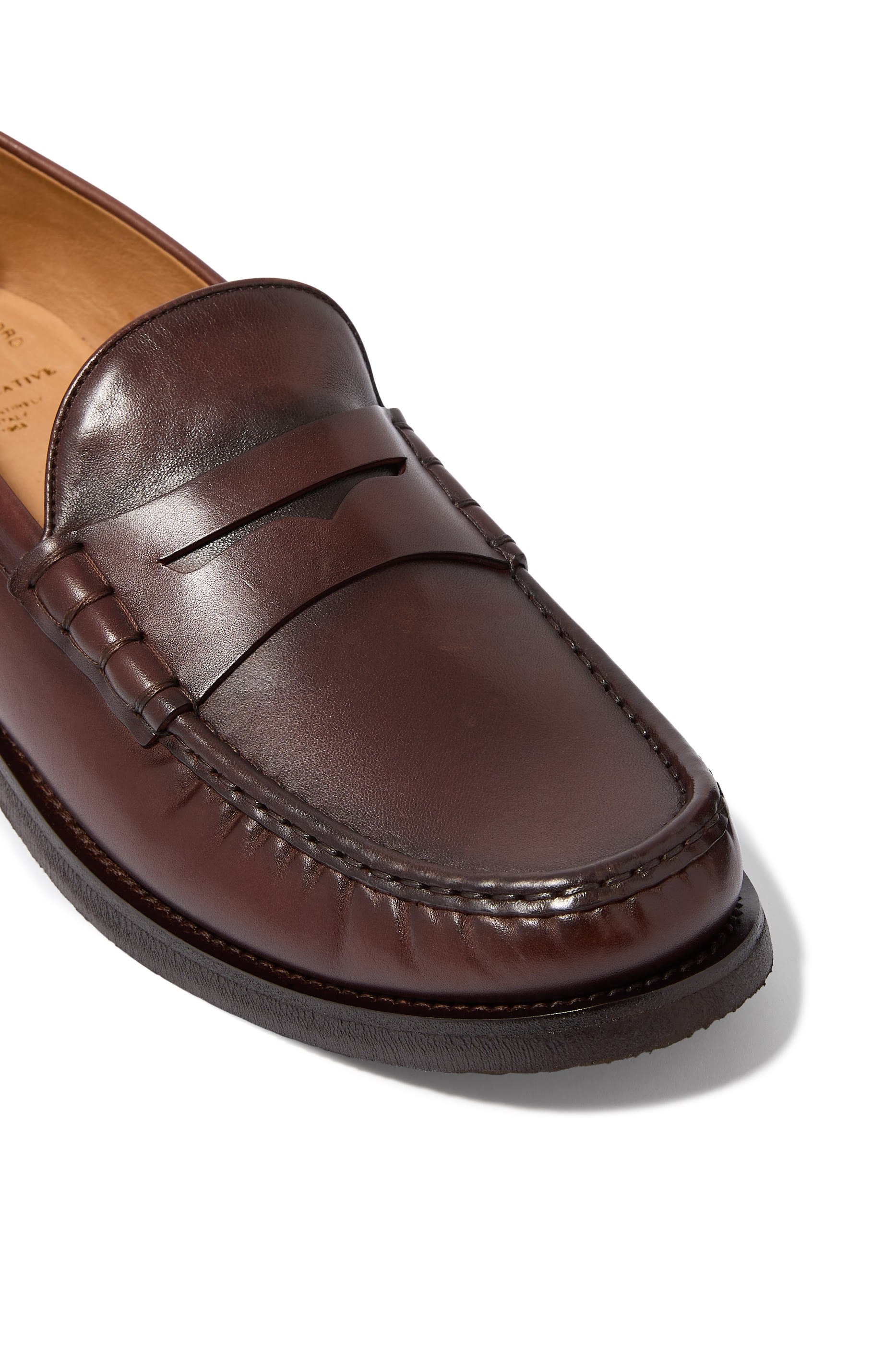 Balfron Flexi Leather Penny Loafers