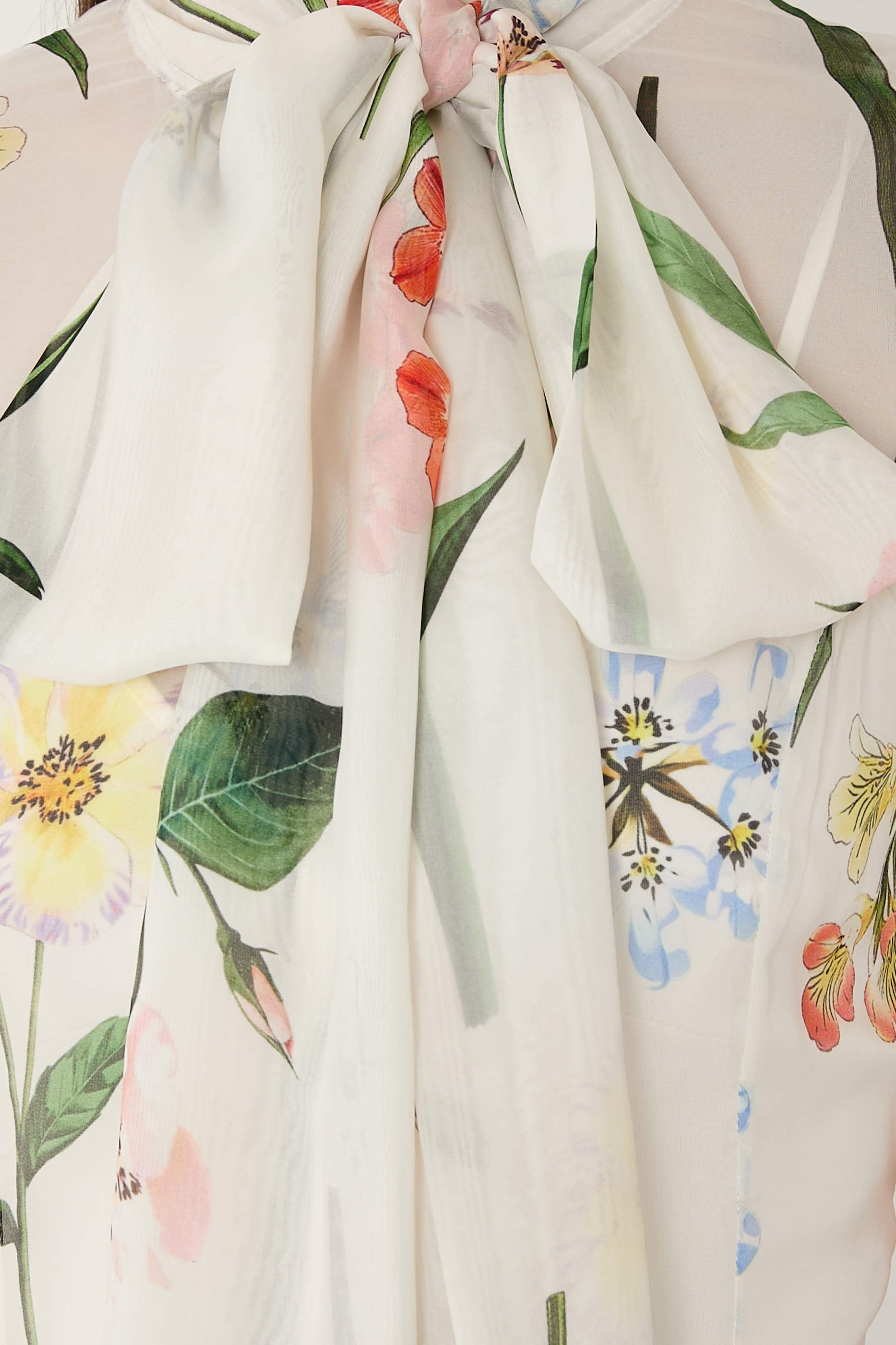  Lilith Tie Neck Maxi Dress