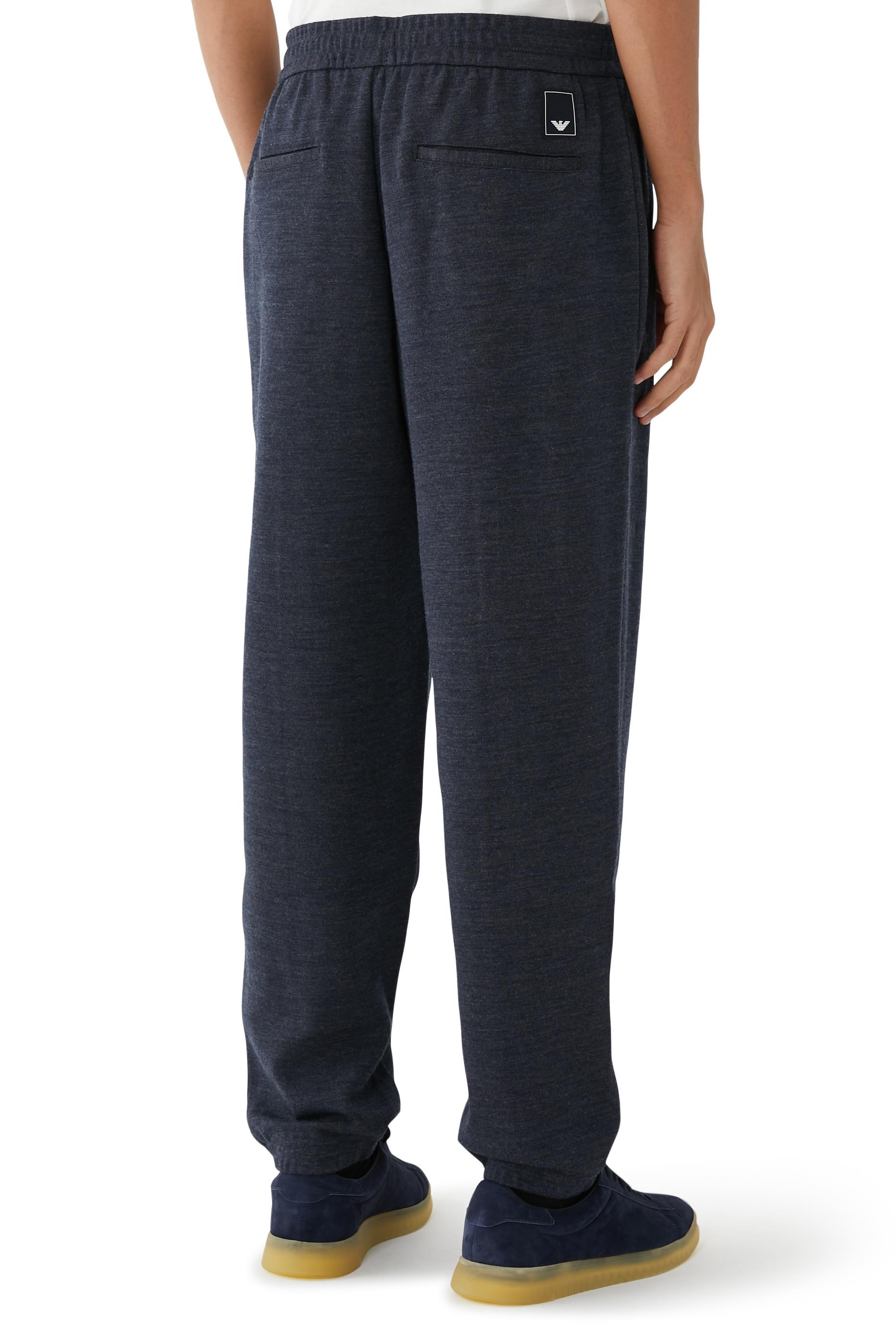 Travel Essentials Virgin Wool-Blend Jersey Joggers