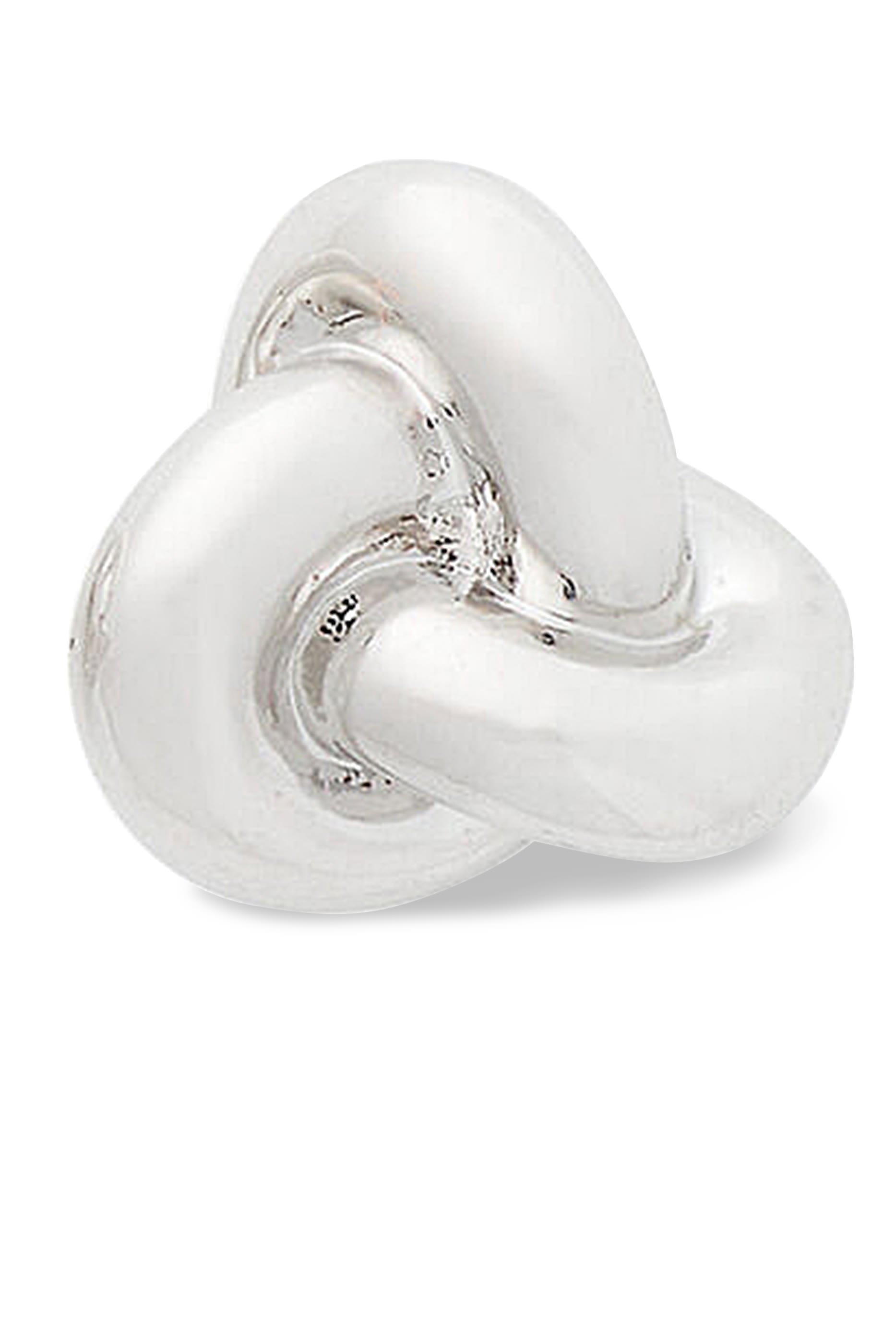 Double Knot Studs, Titanium, Plated Metal & Cubic Zirconia