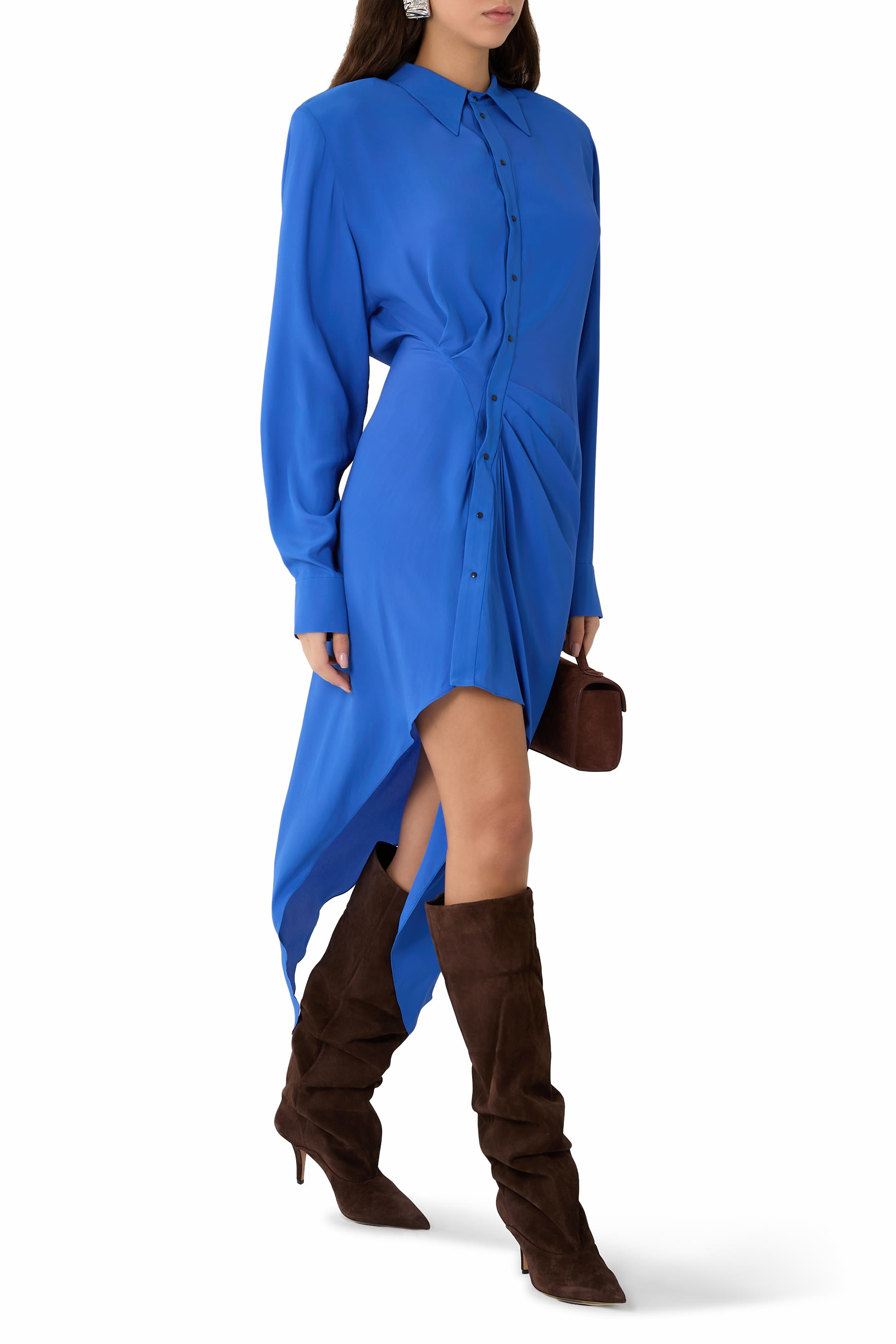 Asymmetric Shirt Dress