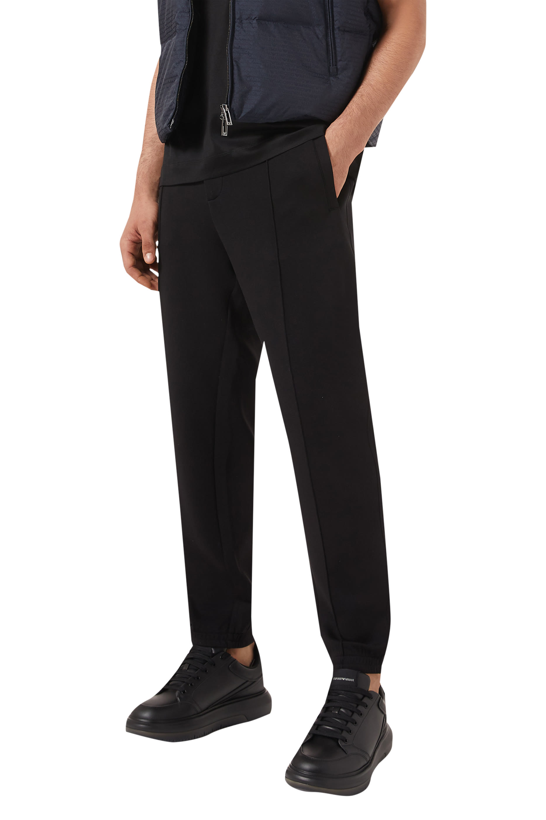 Leather Sneakers with Side Logo