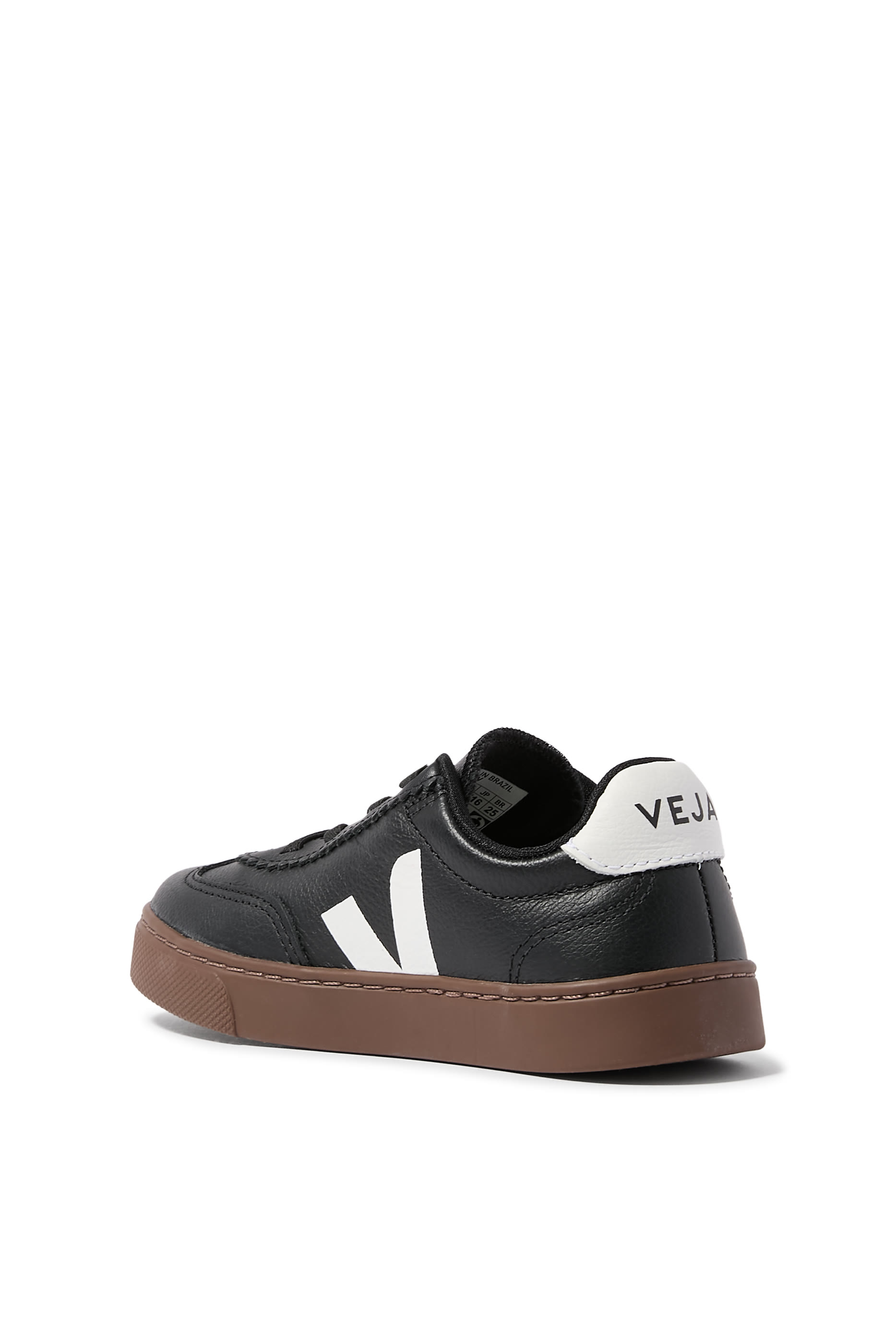 Kids Volley Elastic Laces Leather Sneakers