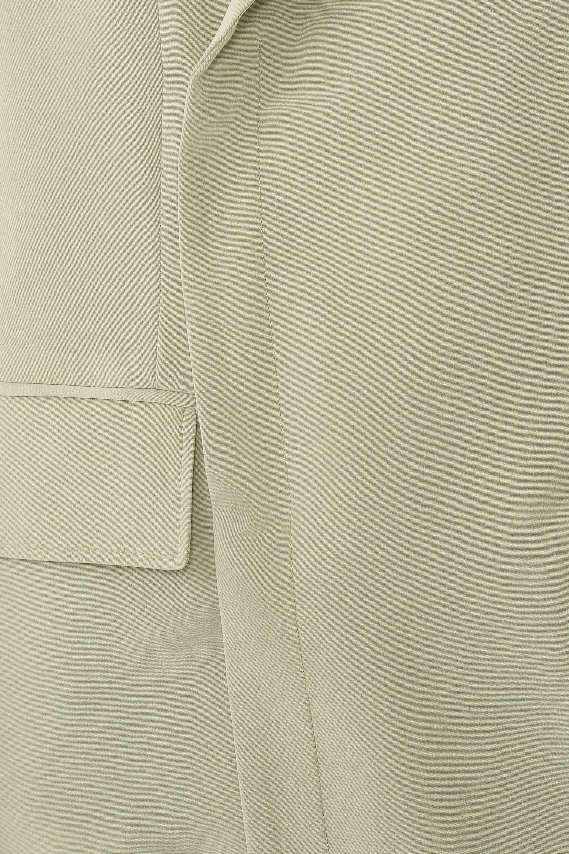 Relaxed Suiting Asymmetrical Wrap Blazer 