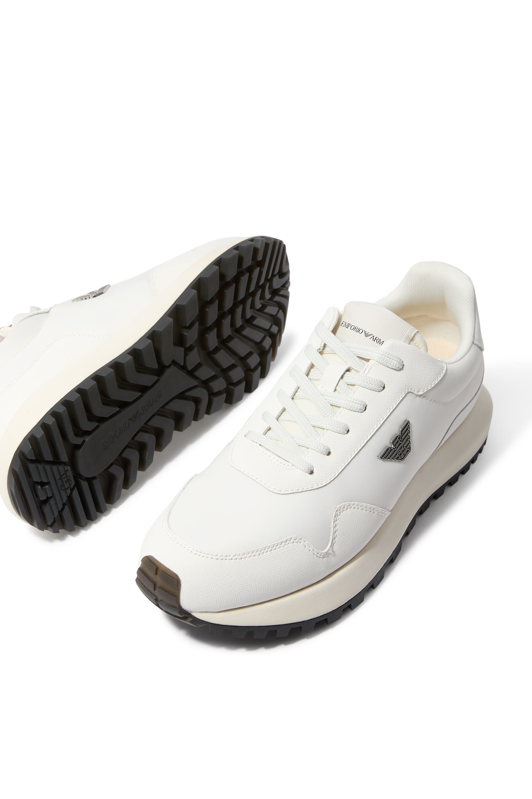 ASV Recycled Nylon Sneakers with Regenerated Saffiano Details