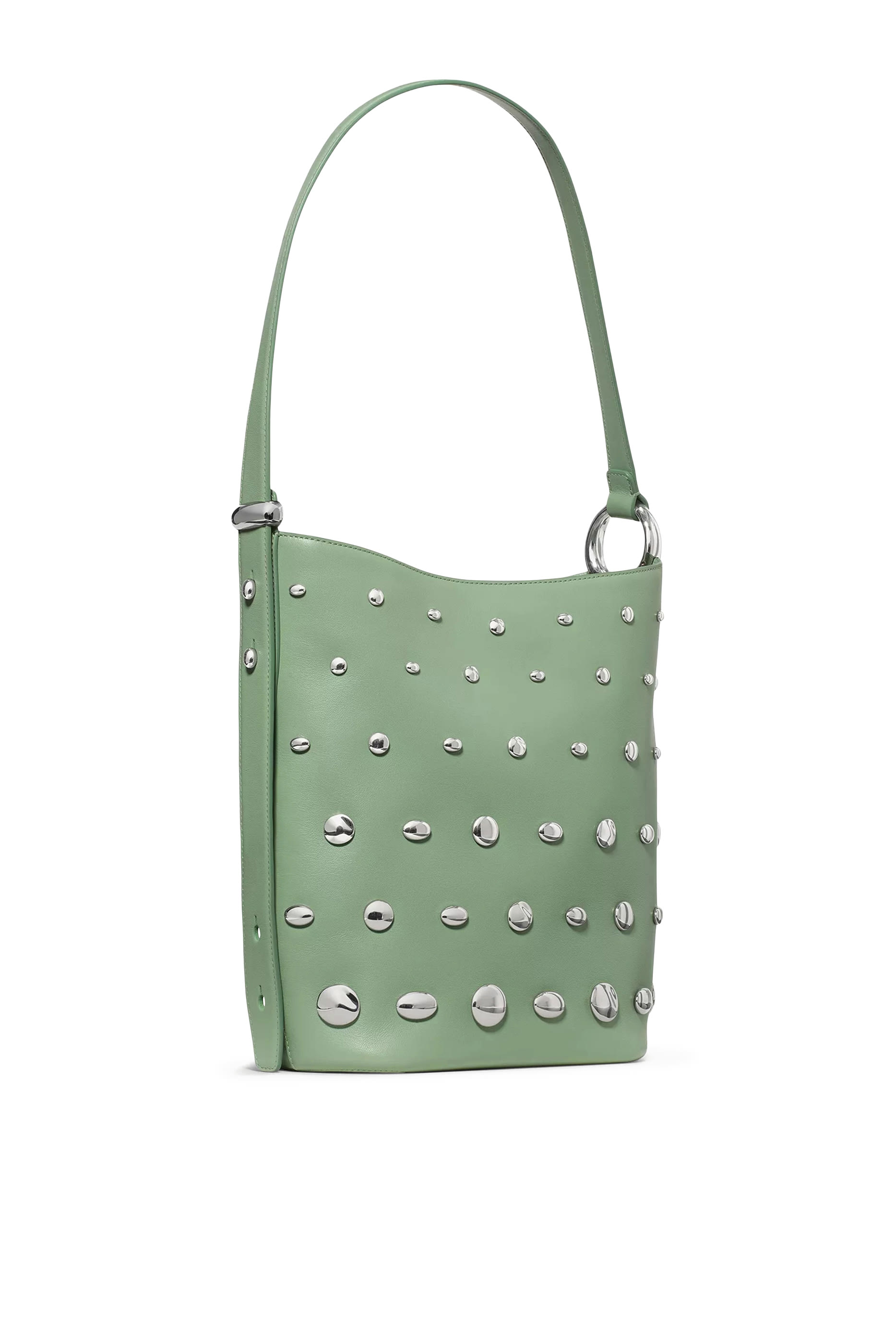 Halo Studded Bucket Bag