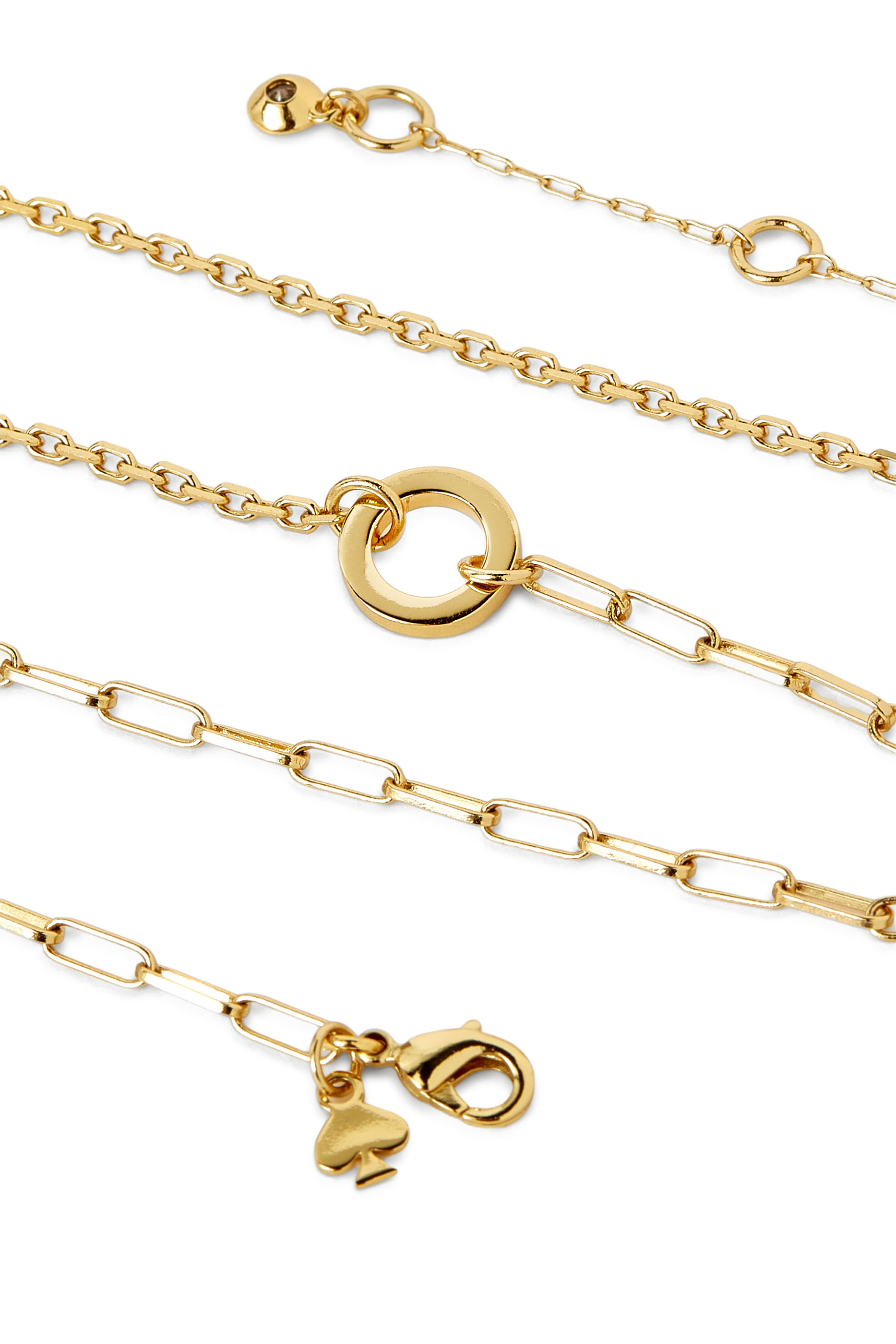 One In A Million Mixed Chain Necklace, Plated Metal