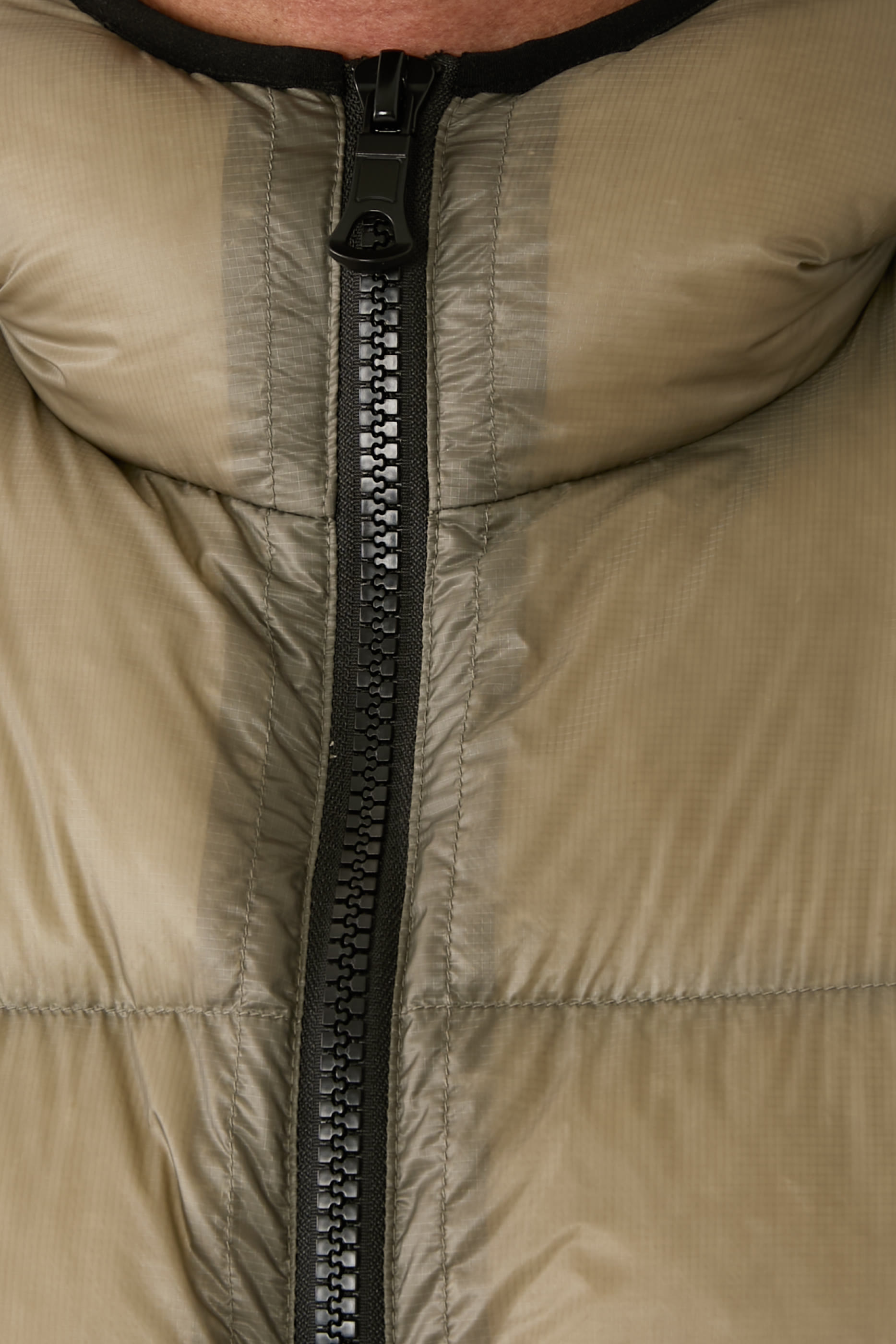 MKI Translucent Hooded Bubble Jacket