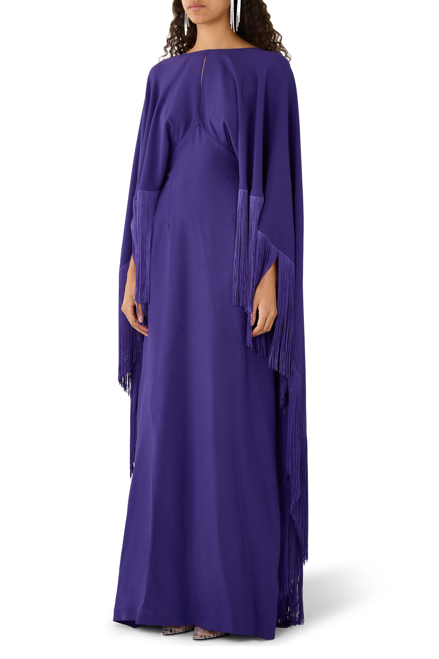 Fringe Details Maxi Dress