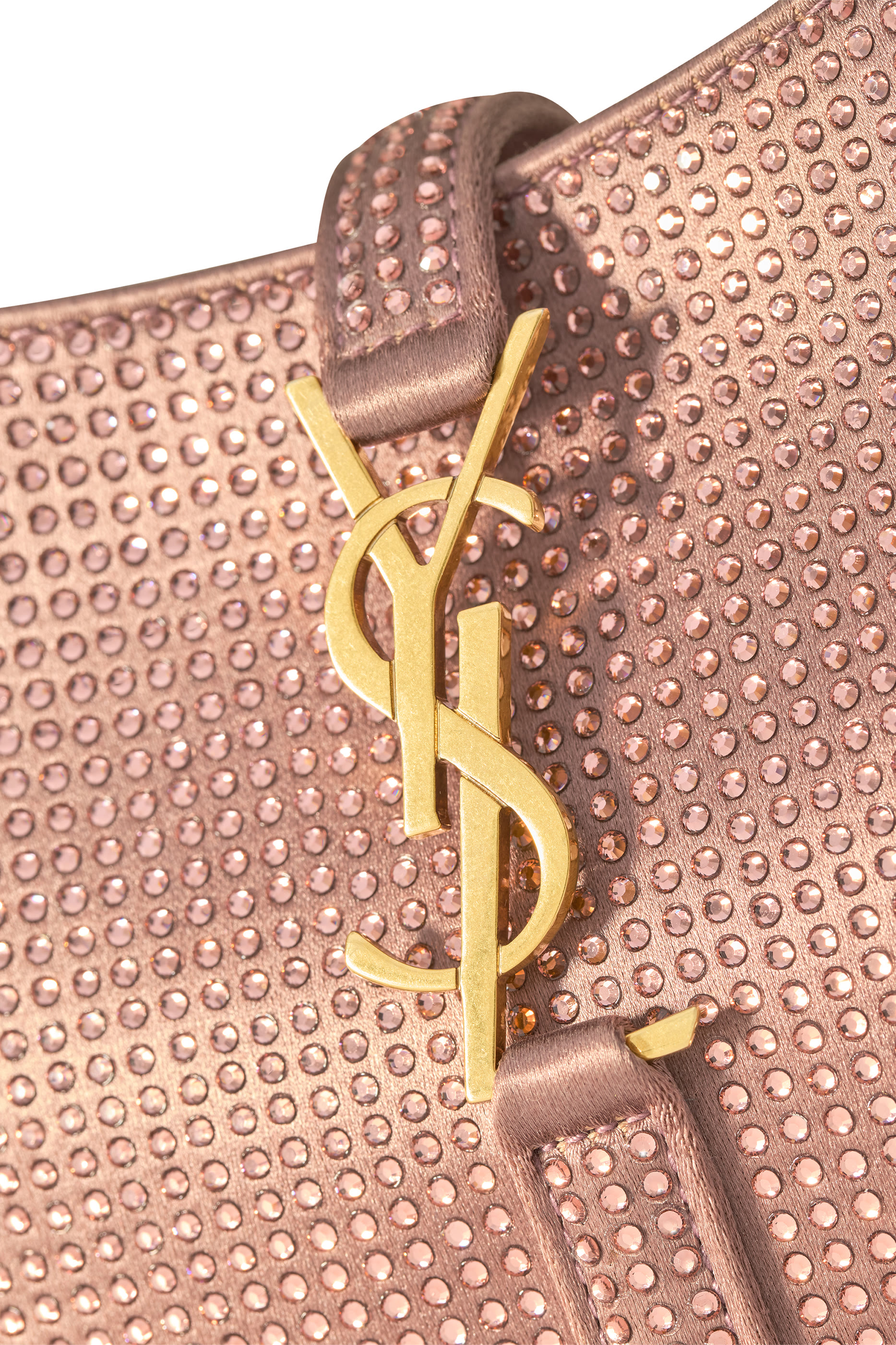 Mini Le 5 &Agrave; 7 Bag in Satin and Crystals