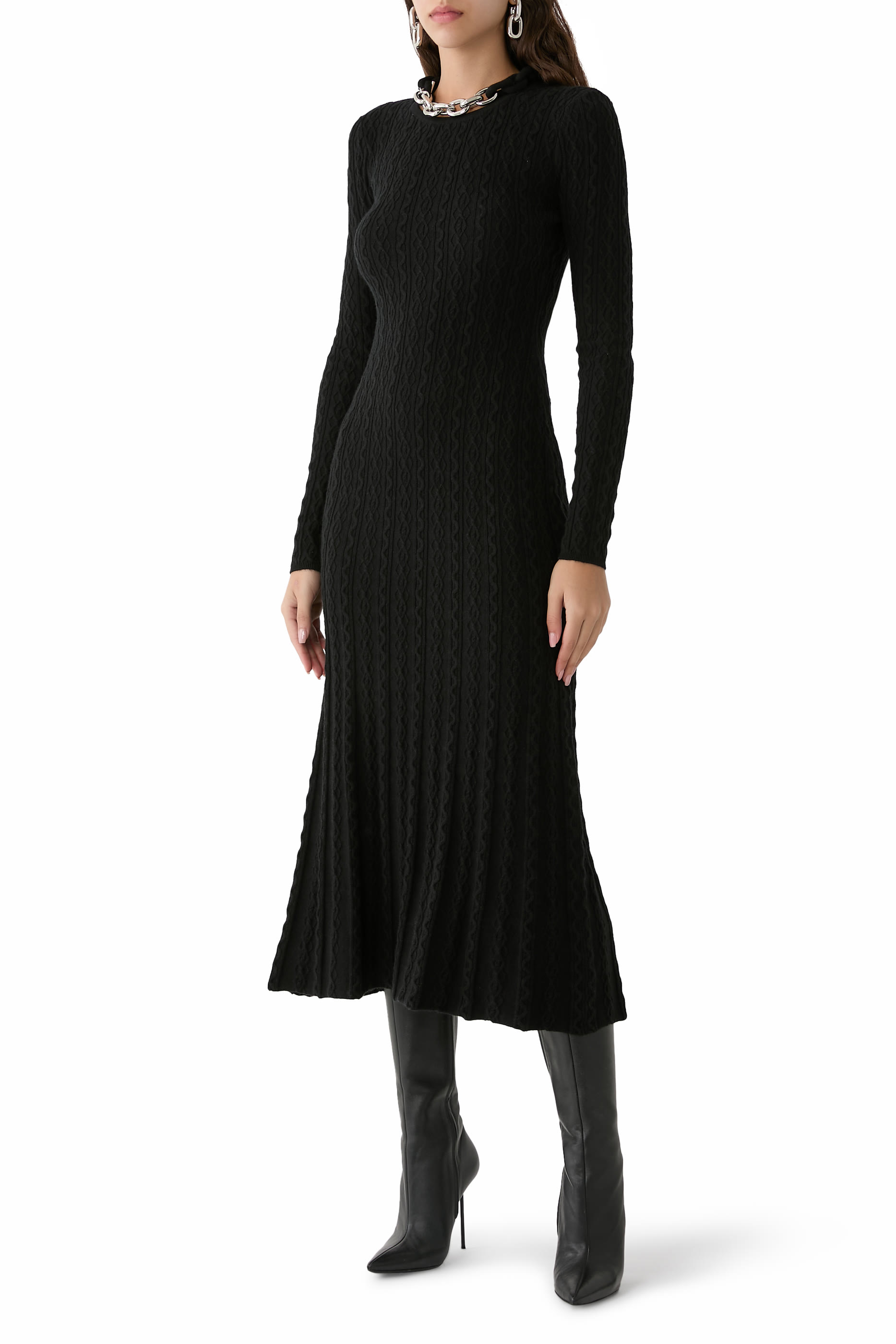 Long Sleeves Jersey Dress