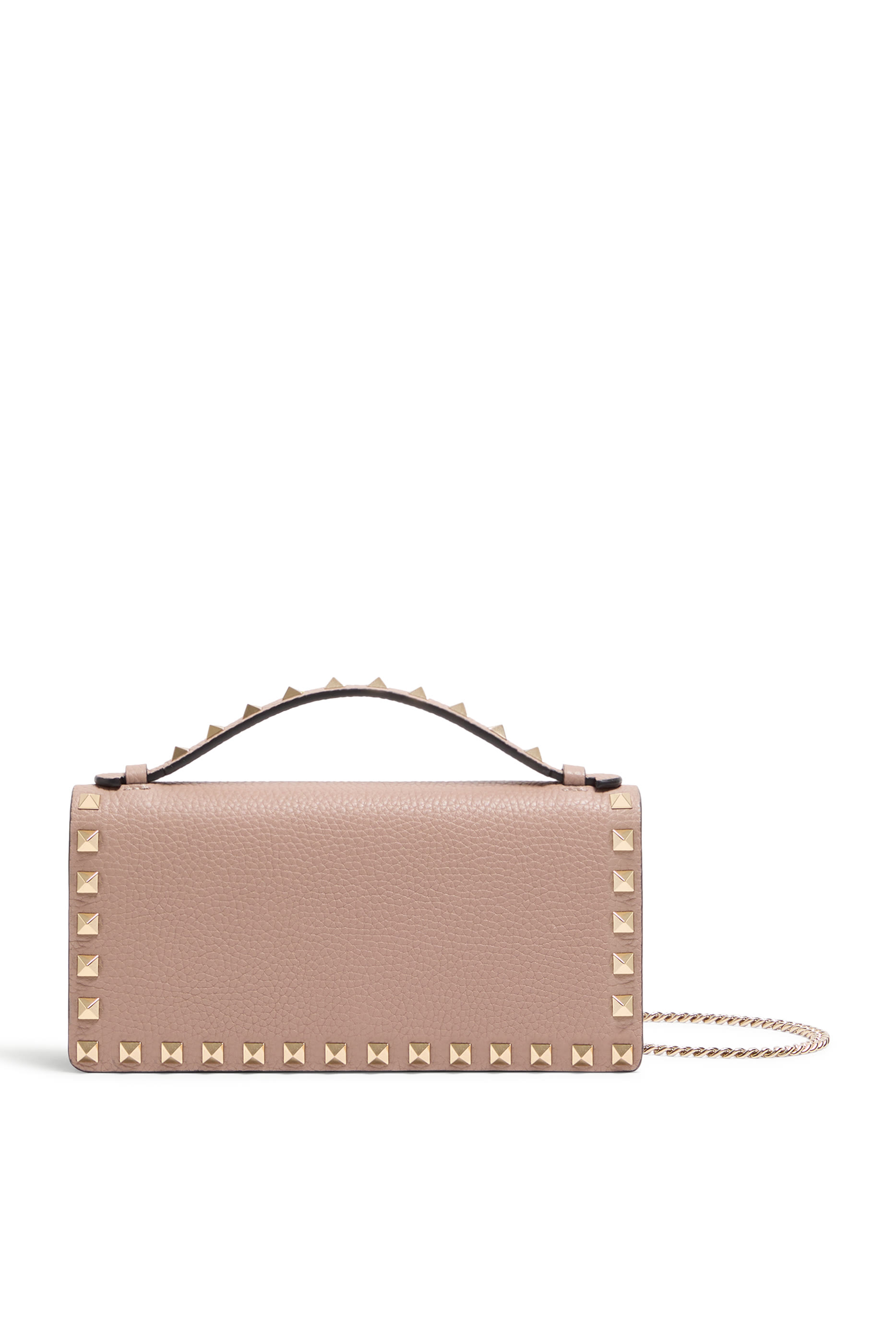 Rockstud-Embellished Clutch Bag