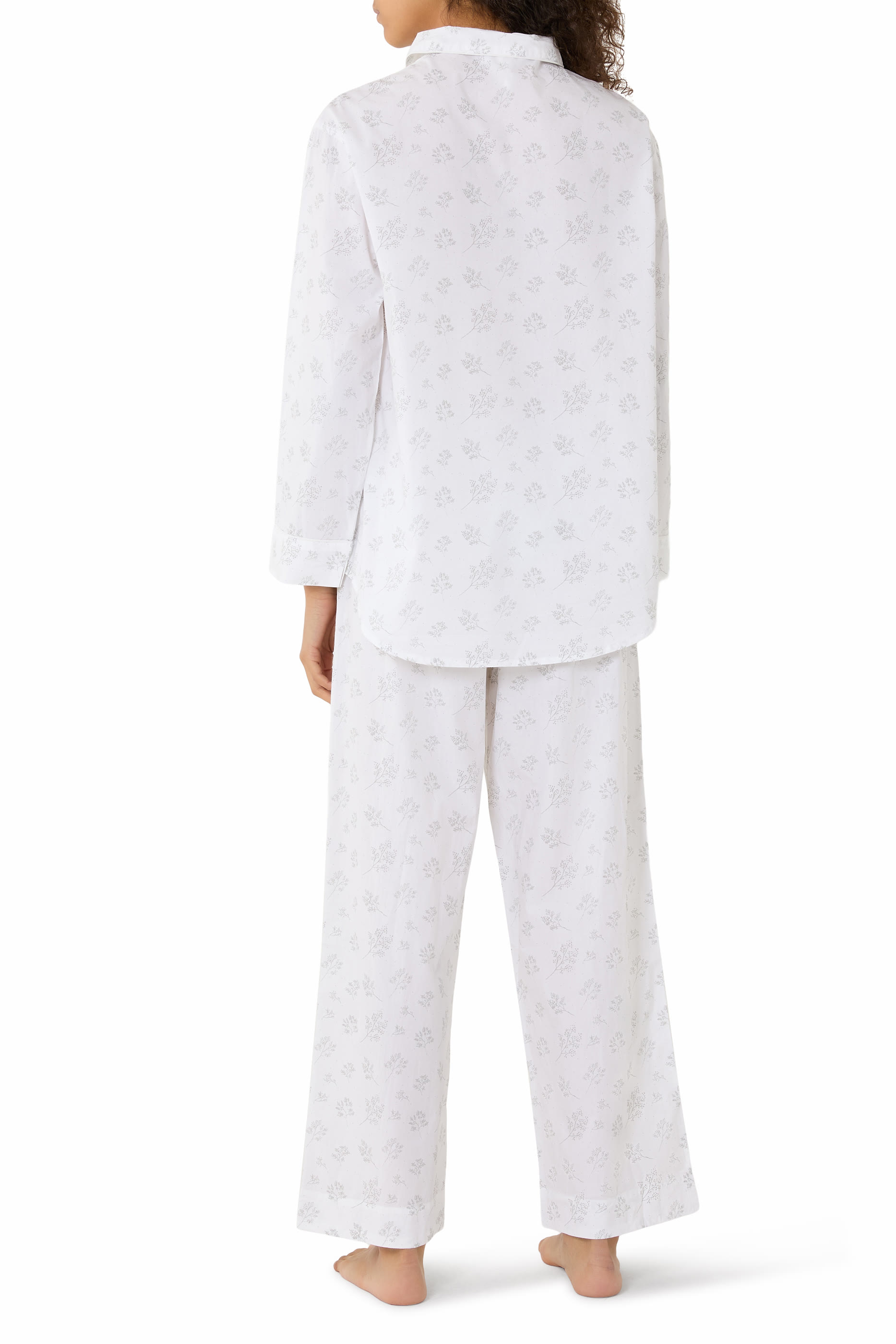Organic Cotton Branch Print Pajama Set 