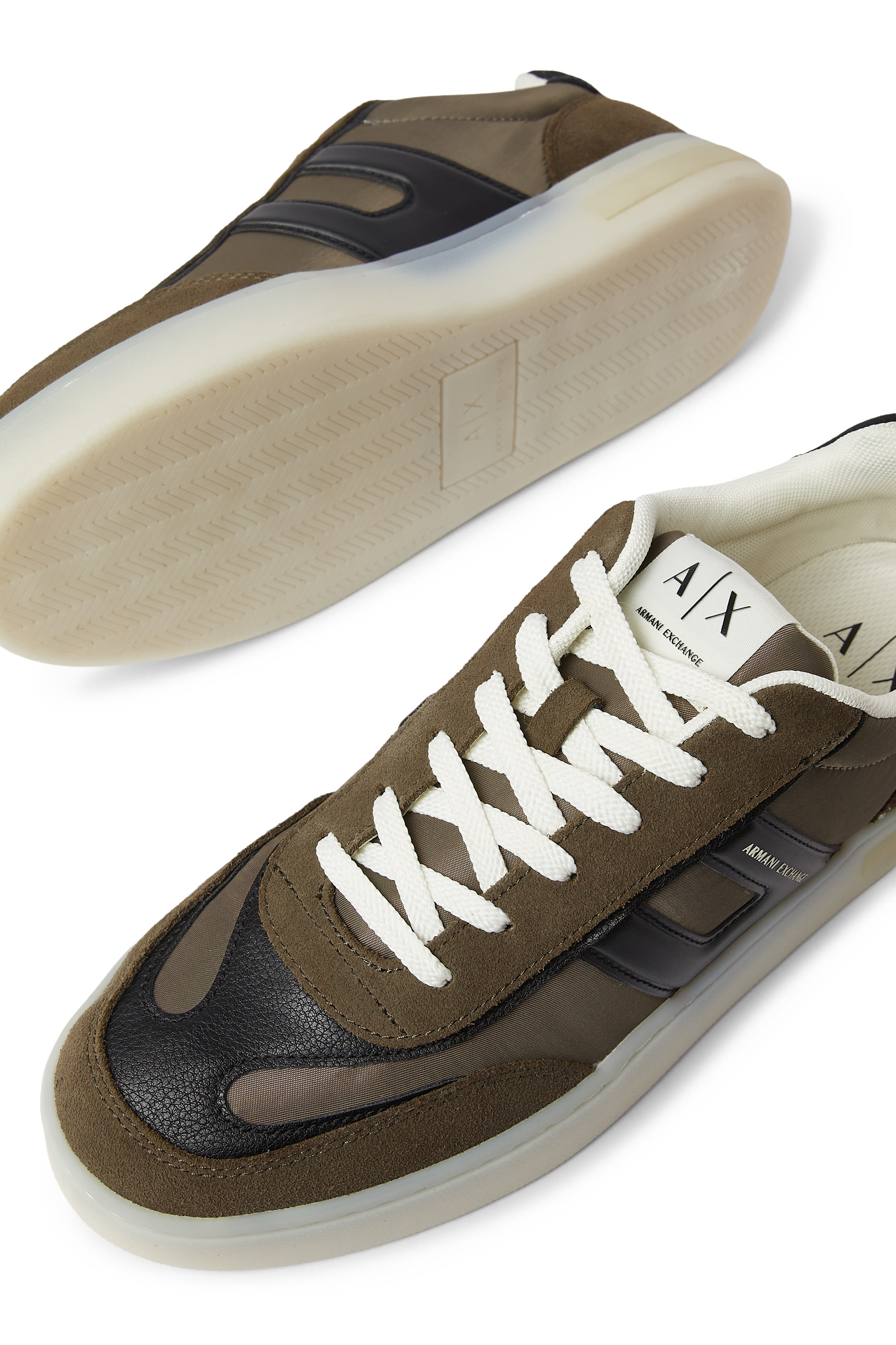 Logo Technical Fabric Sneakers