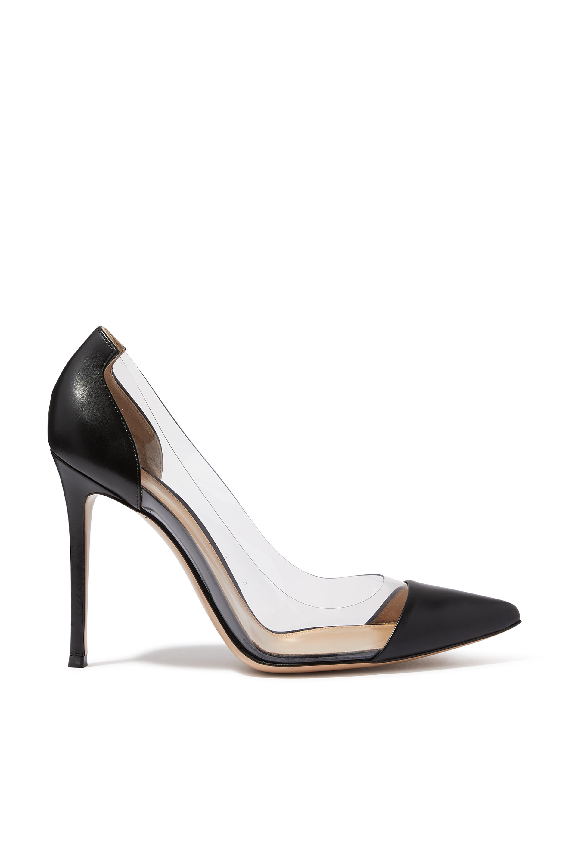 Leather & Plexi 105 Pumps