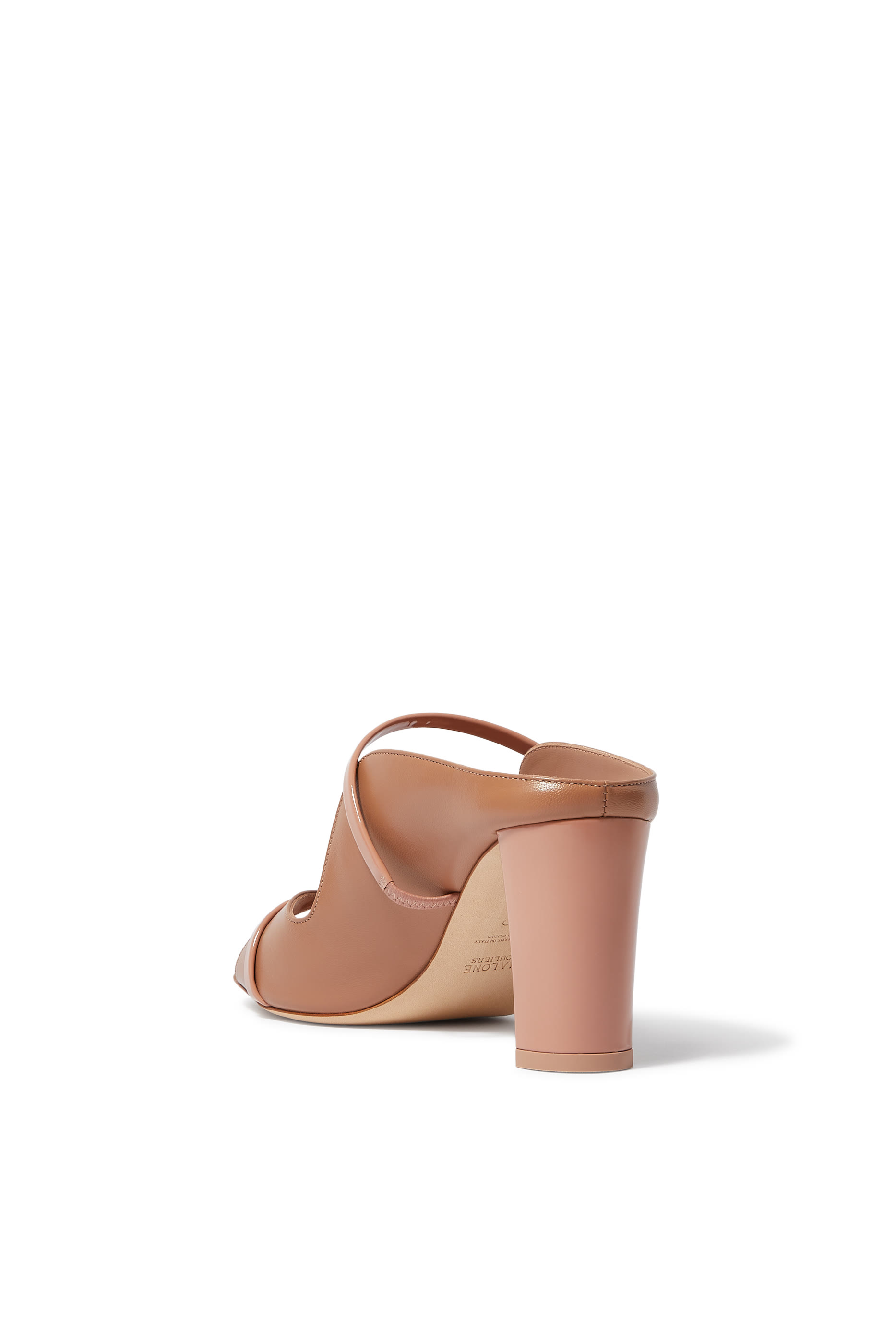 Norah 70 Leather Block Heel Mules