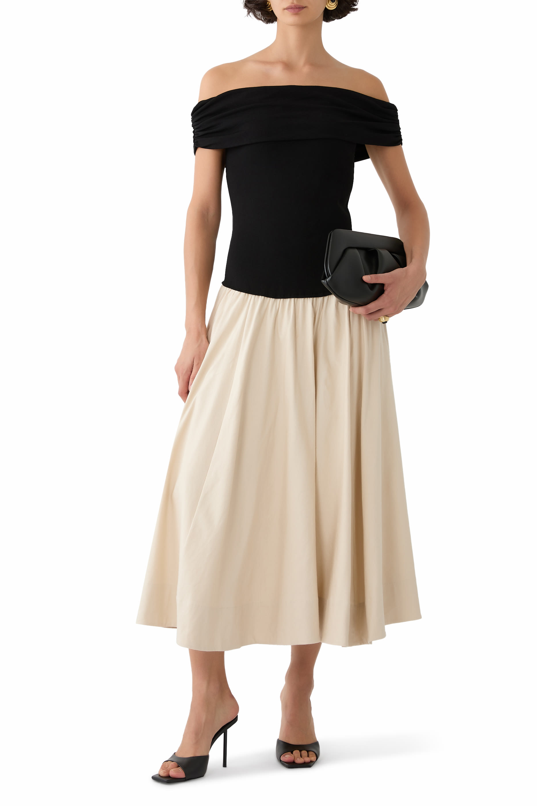 Adaline Knit Linen Midi Dress 