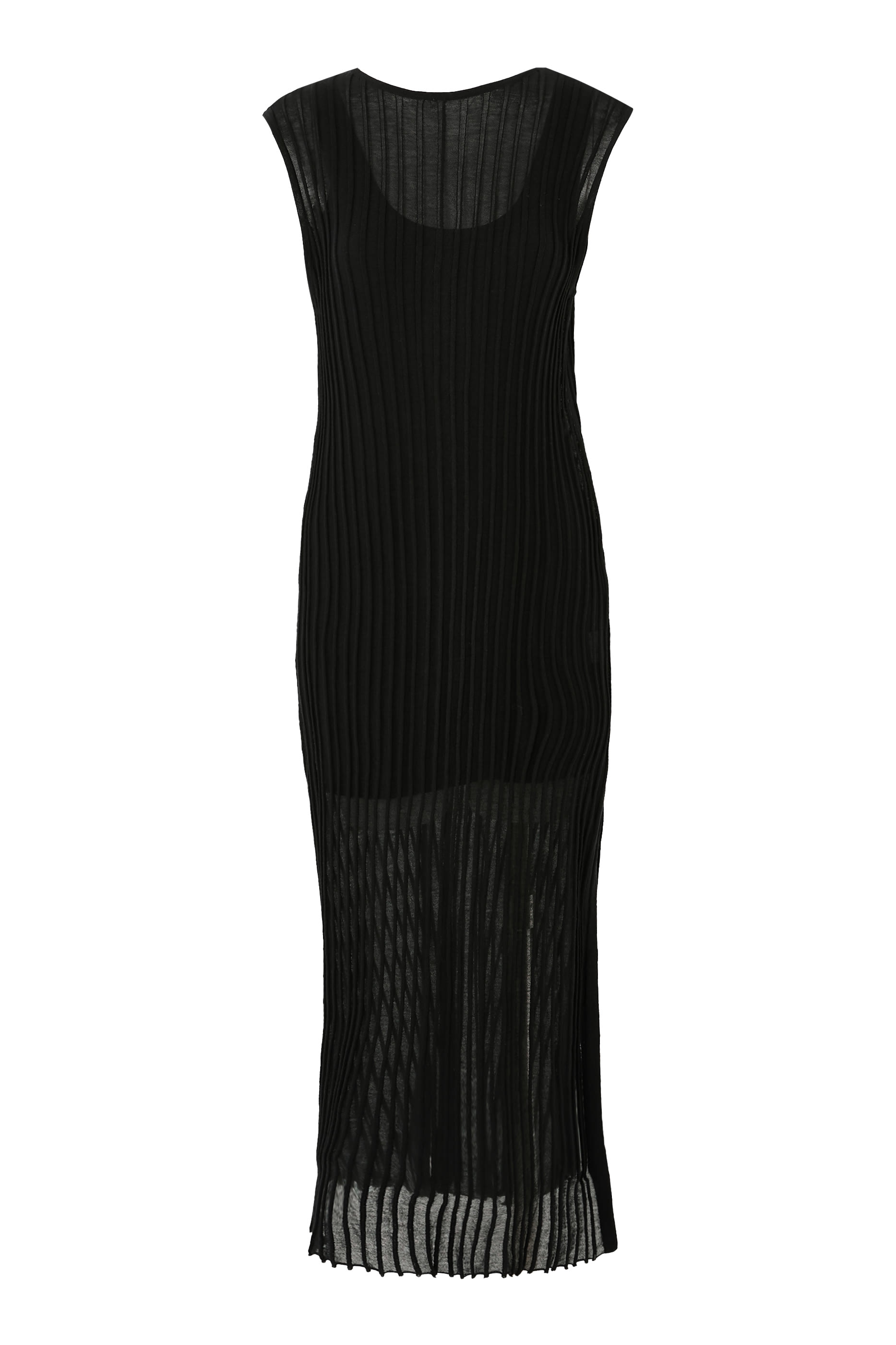 Ada Sleeveless Long Knit Dress with Split