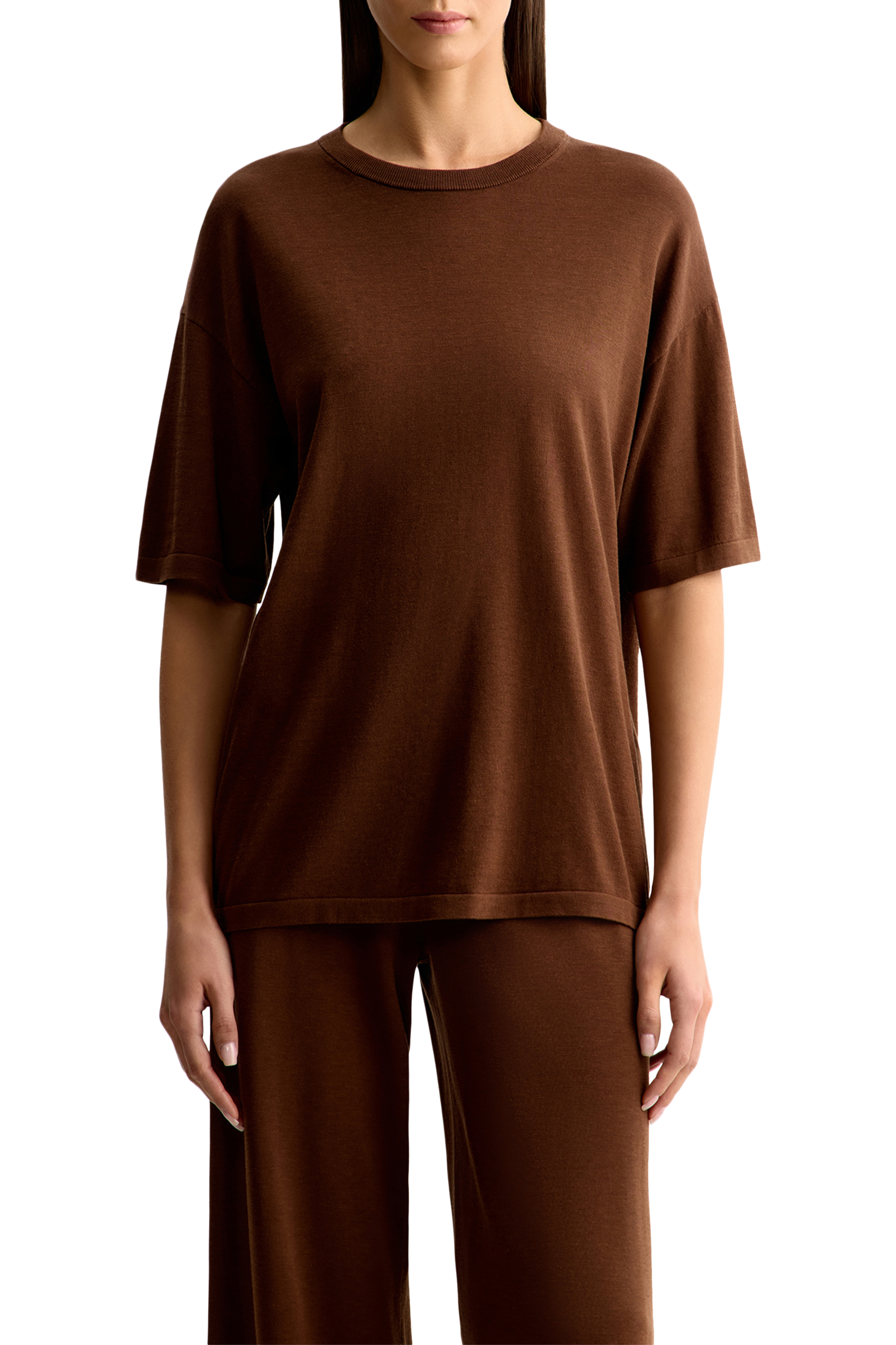 Silk-Jersey Relaxed T-Shirt