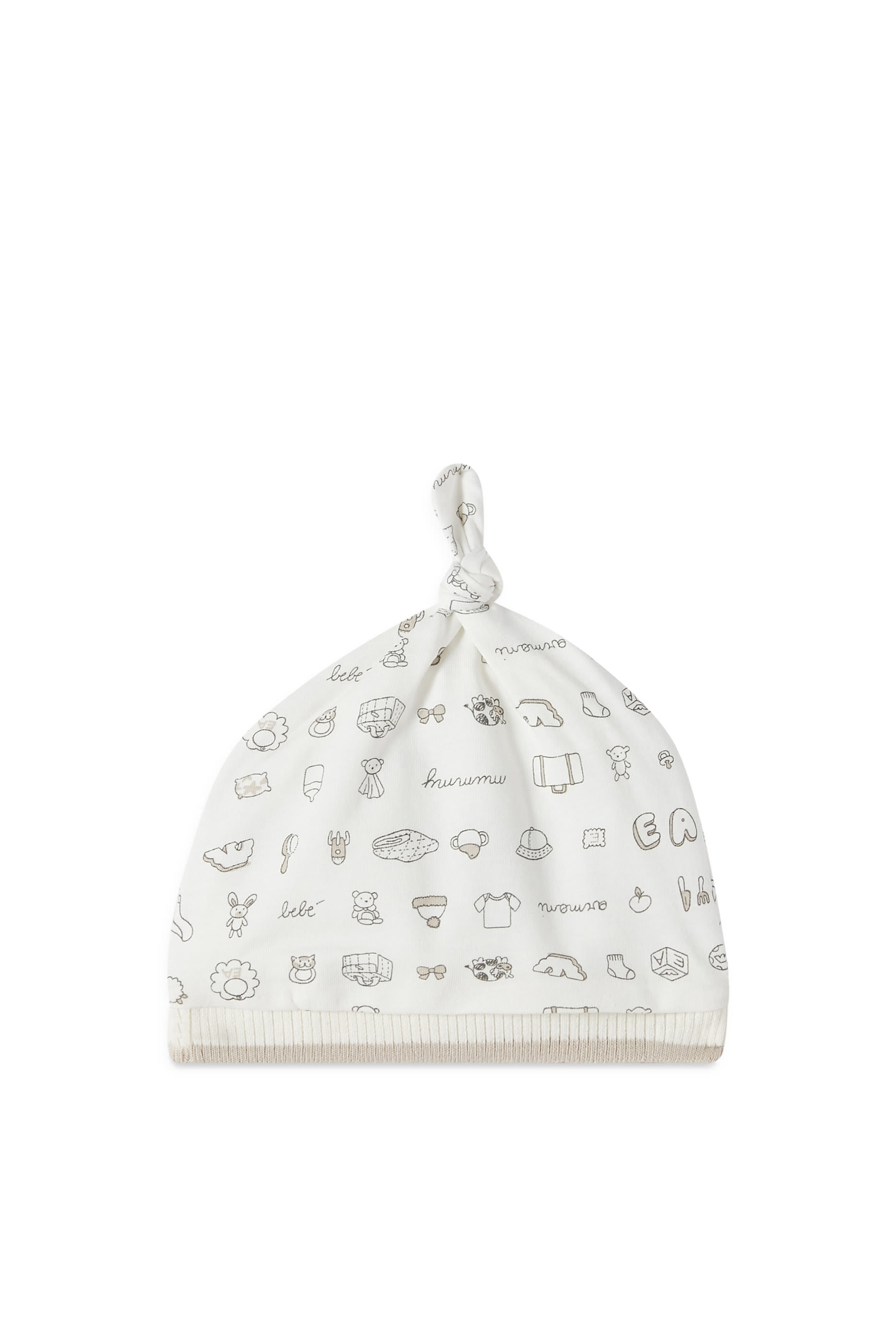 Kids Printed Cotton Beanie Hat