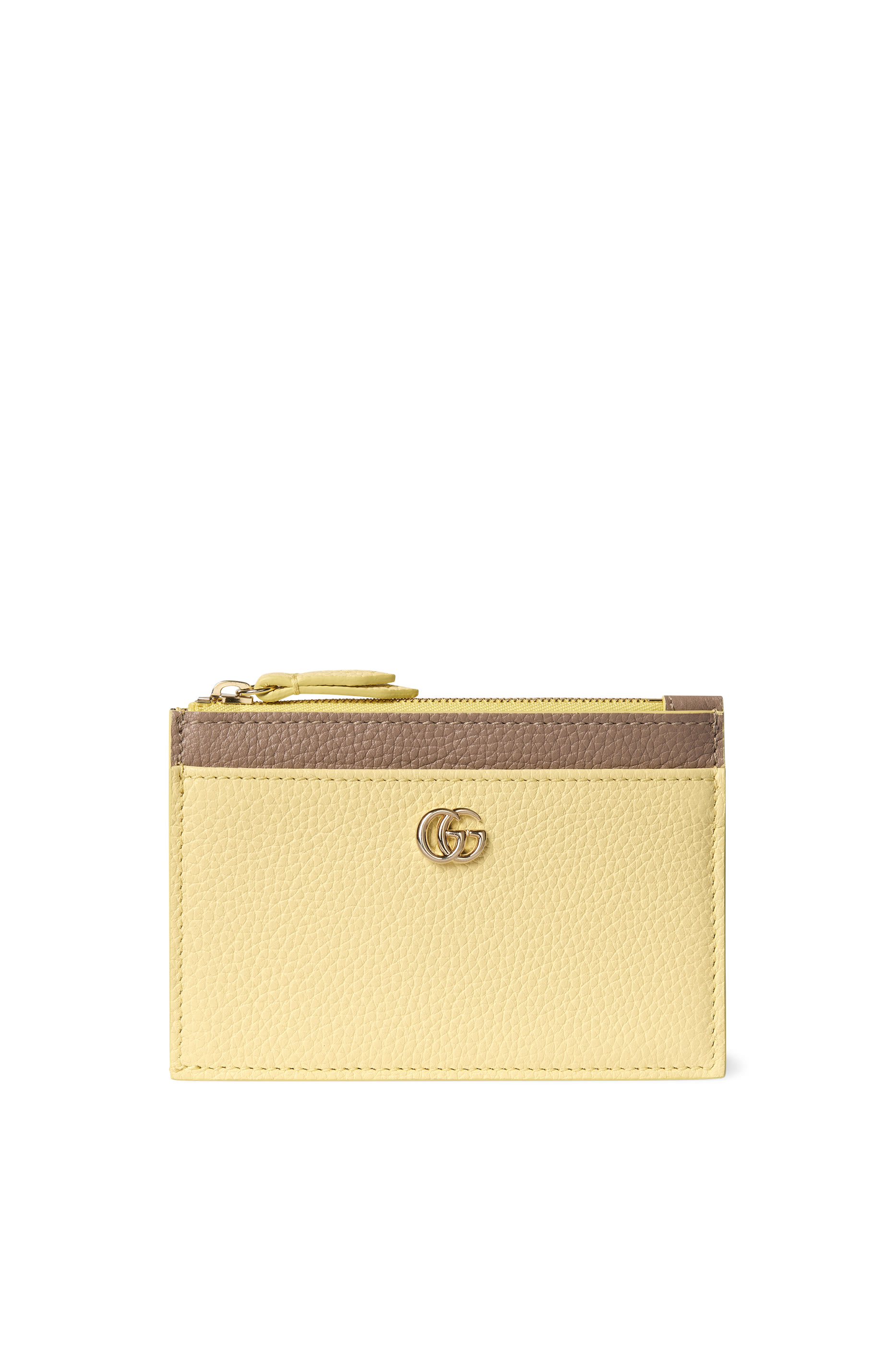 Bi-Color GG Marmont Zip Key Pouch
