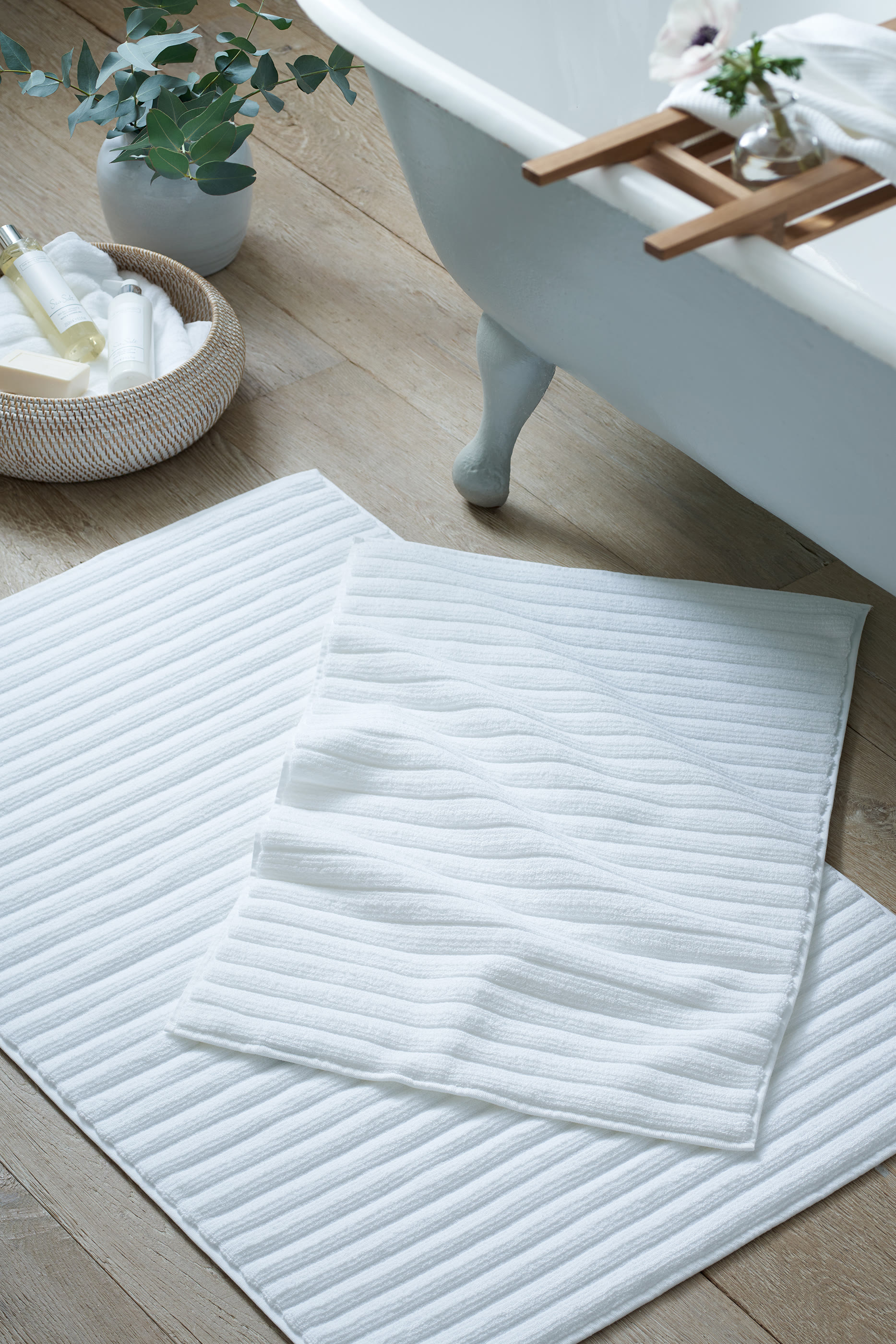 Ribbed Hydrocotton Bath Mat