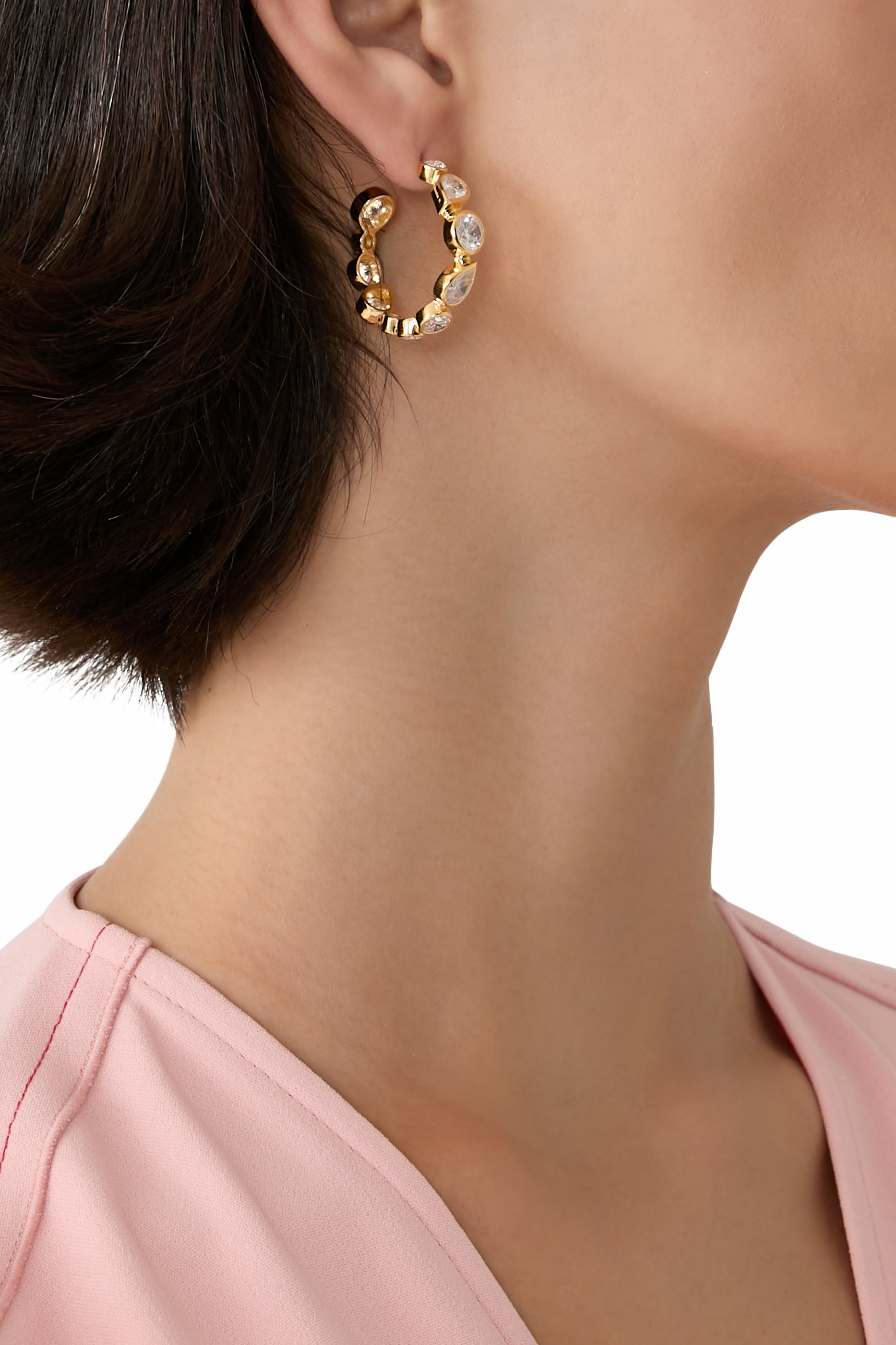 A Few Good Anti-Heroes Earrings,  Recycled Sterling Silver Plated in 18ct Yellow Gold Vermeil & Zirconia