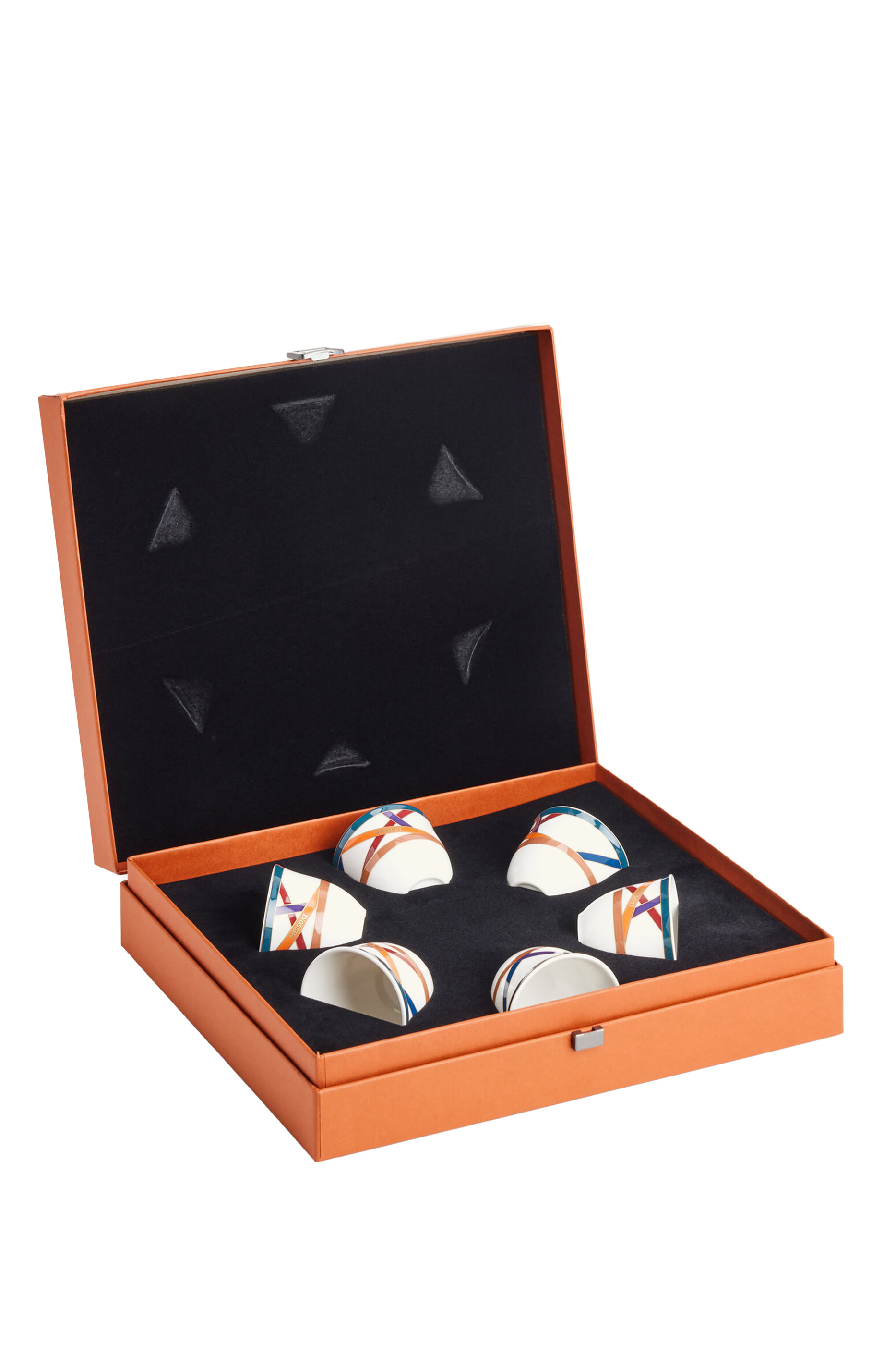 Zigzag White Espresso Set