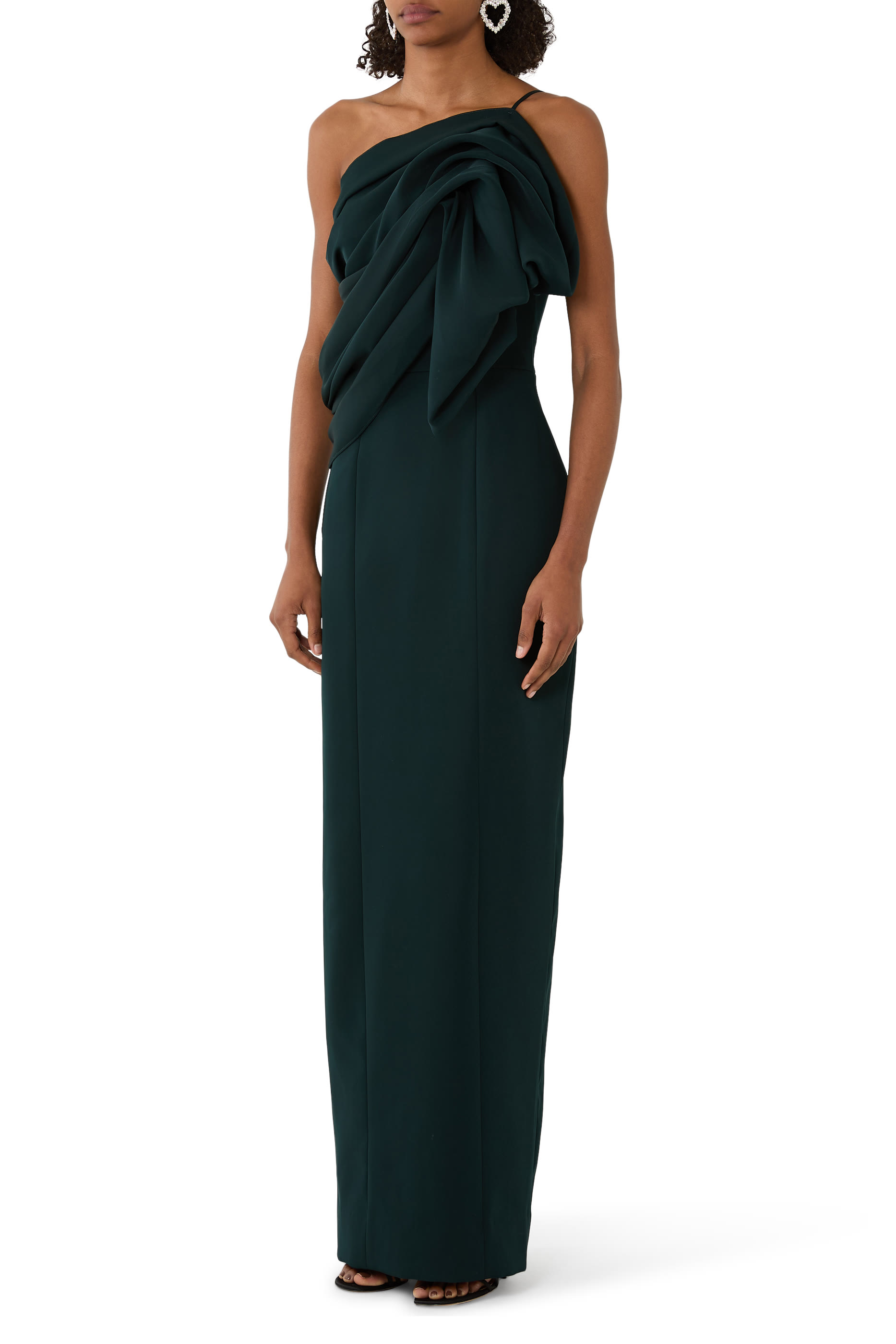 Strapless Gathered Bodice Skinny Gown