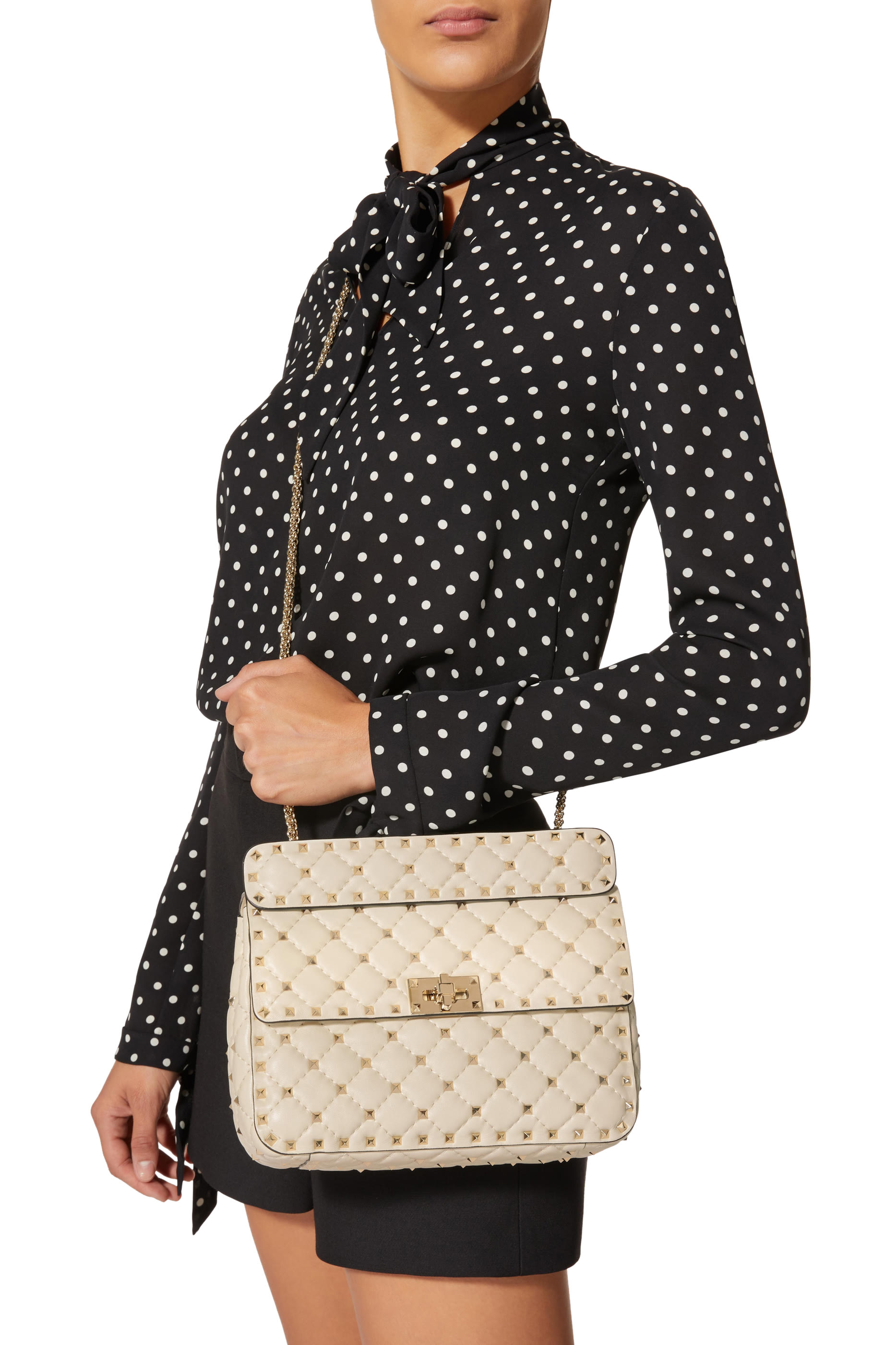 Rockstud Spike Shoulder Bag