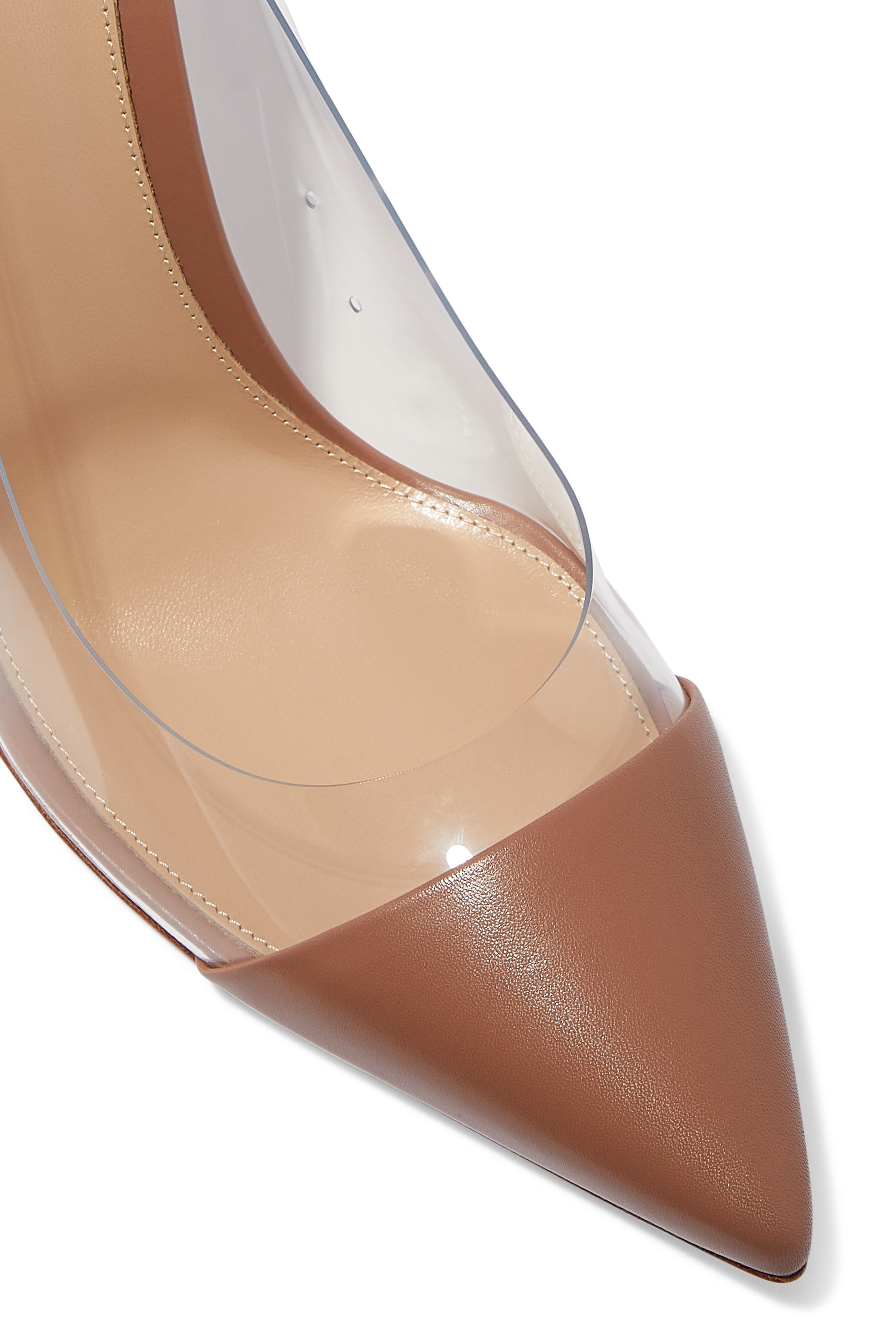 Leather & Plexi 105 Pumps