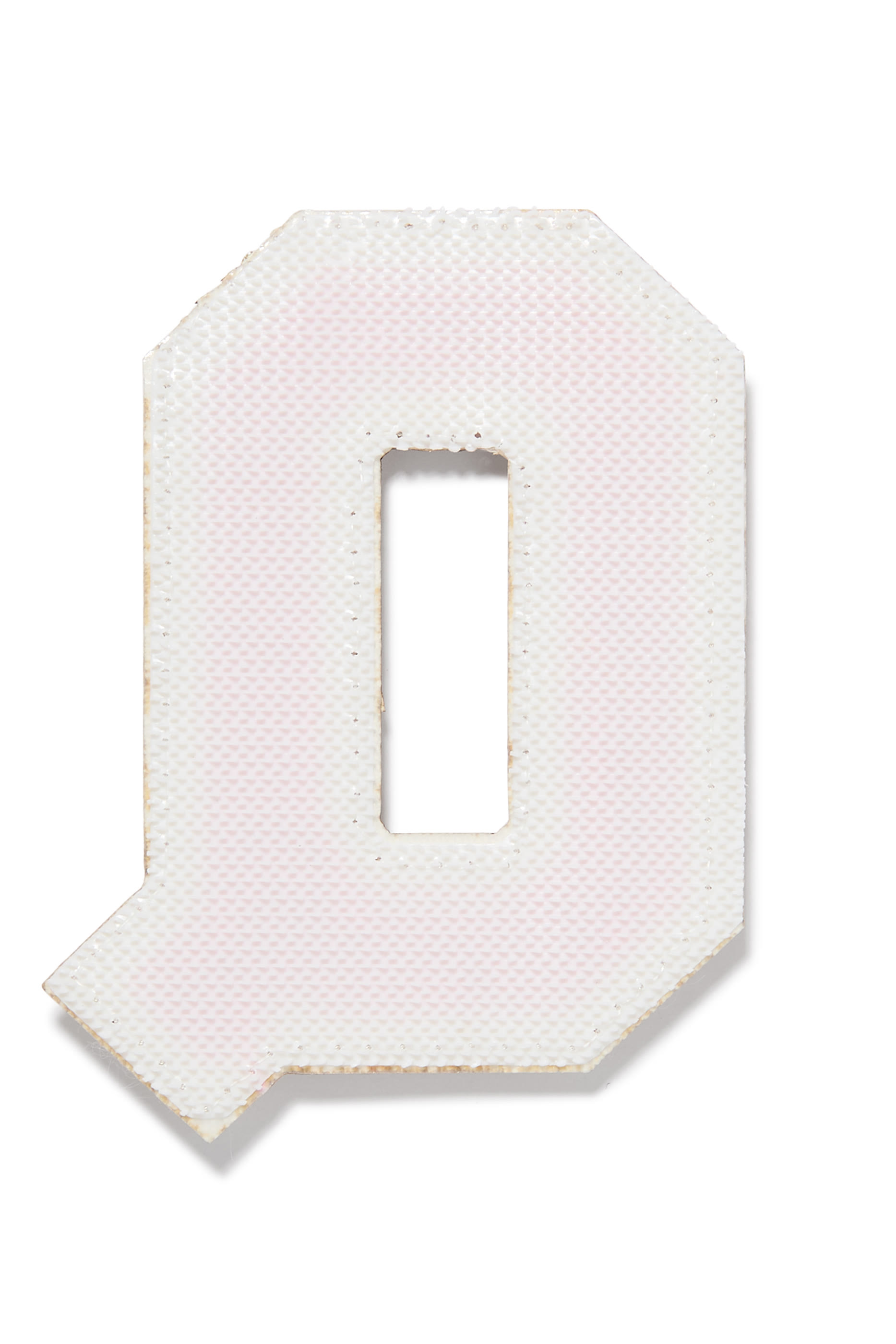 3&rdquo; Chenille Sparkle Q Letter Patch