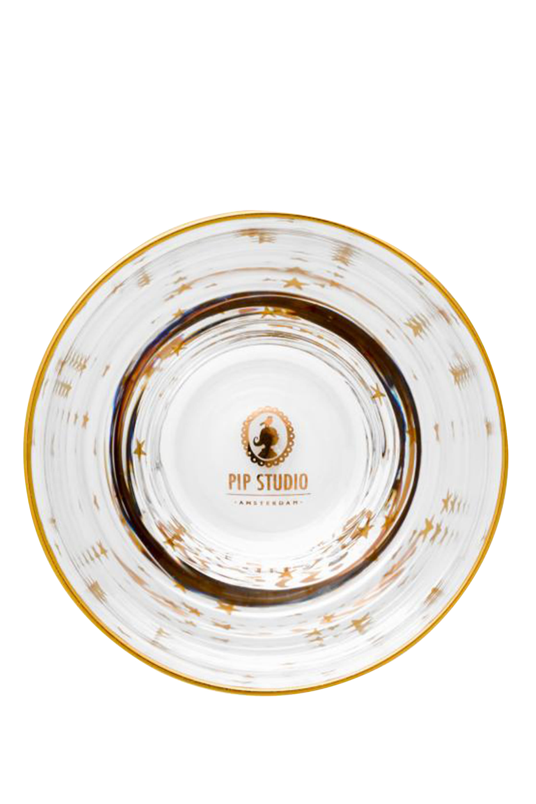 Stars Gold Water Glass