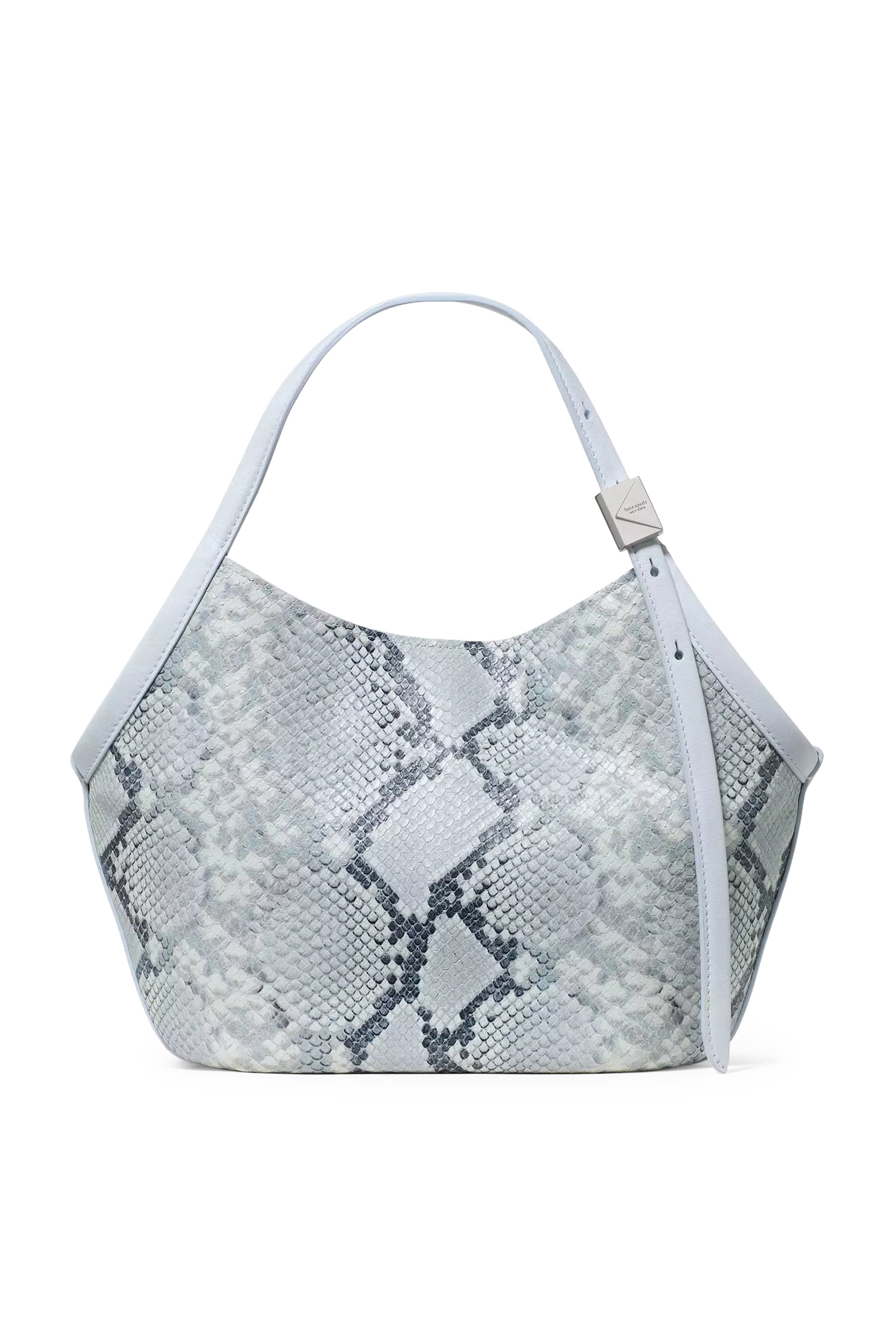 Deco Snake Embossed Small Tulip Tote Bag 